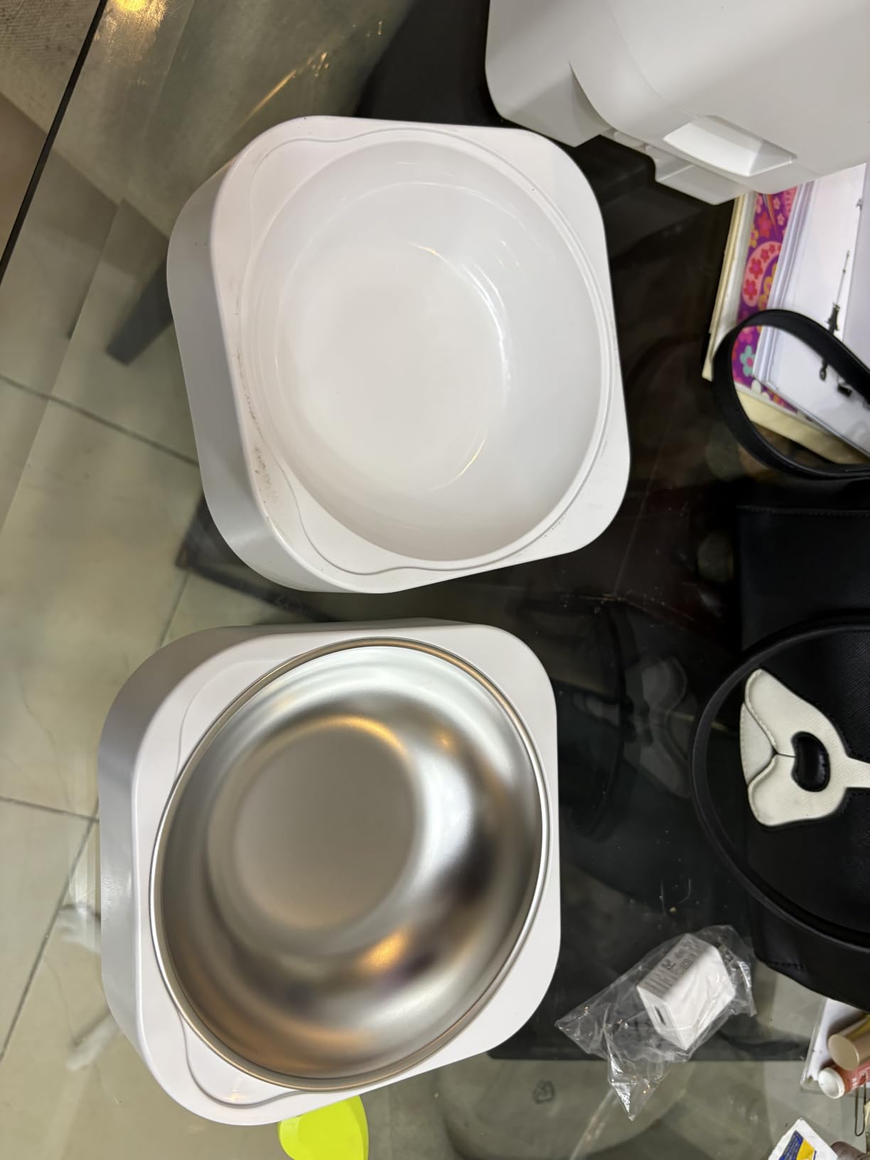 Frienhund Automatic Cat Feeder 2 Cats with Slow Feed: Dual Automatic Dog Feeder with 5G WiFi, Cat Food Dispenser with APP Control for Multiple Pets, Detachable for Easy Clean, Double Pet Bowl - 29 Cup customer photo 2