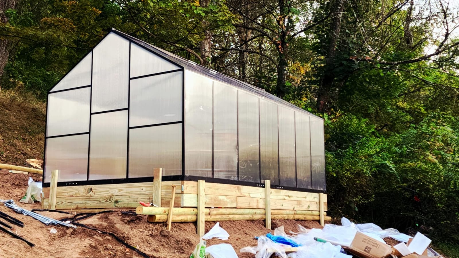 6x4FT Greenhouse with Hygrometer, Windproof Warm Plant Green houses | Heavy Duty Aluminum Frame Polycarbonate Greenhouses with Vent Window for Backyard Garden Vegetables Flowers Herbs Growing customer photo 1