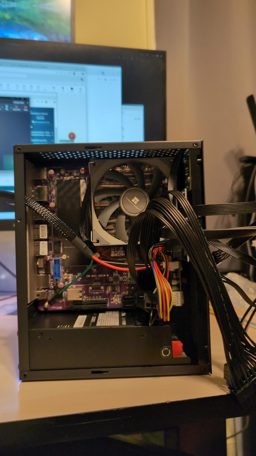 N100/N150 NAS Motherboard Mini-ITX, 4-Core Low Power Processor, 2X 2.5GbE Intel i226-V, 6X SATA 6Gbps, 2X M.2 NVMe 2280, 1x PCIe 3.0 x4, TF Slot, Dual 4K Display, 6X USB (N150+Motherboard) customer photo 2