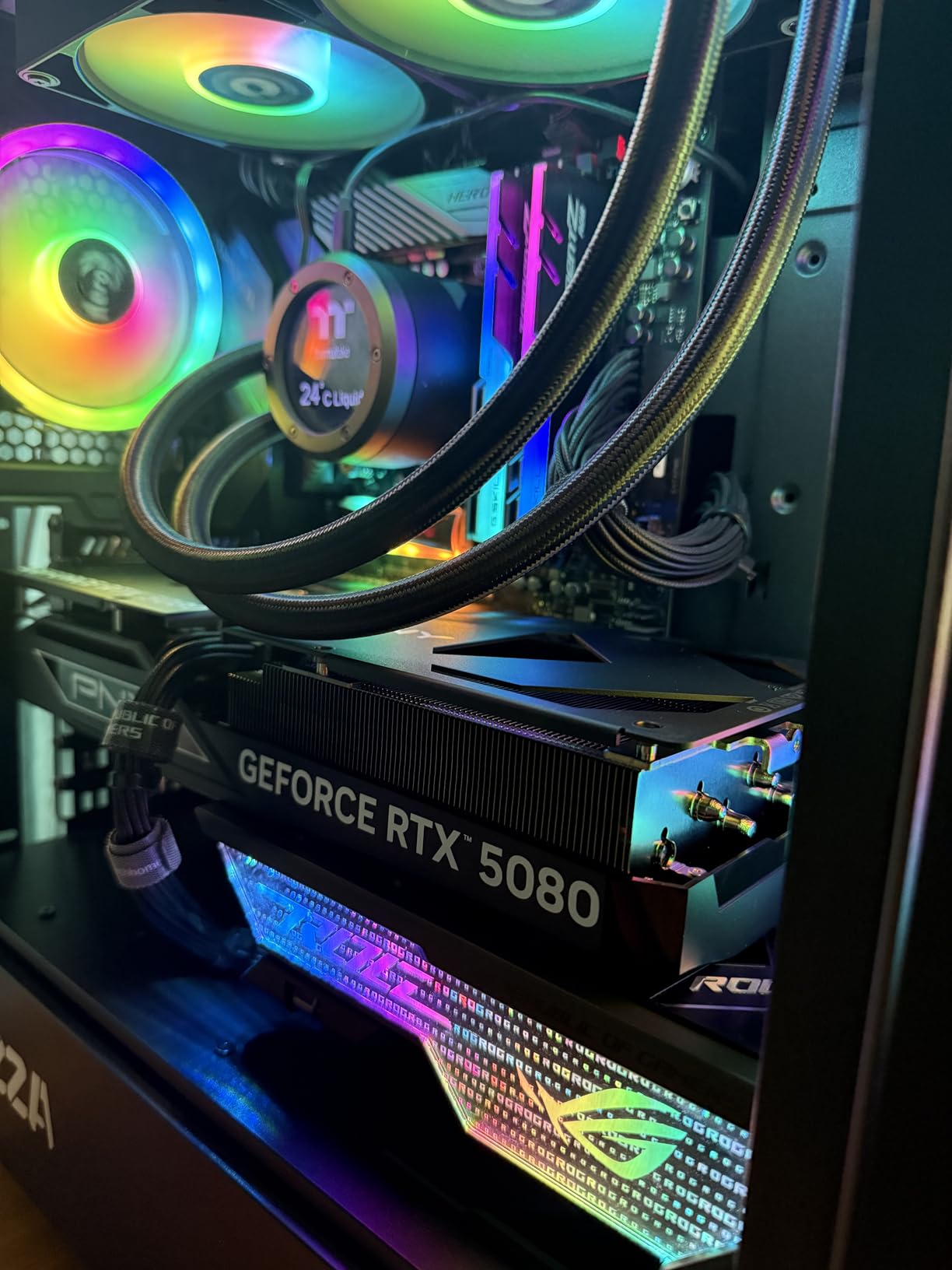 PNY NVIDIA GeForce RTX 5080 OC Triple-Fan Graphics Card customer photo 1