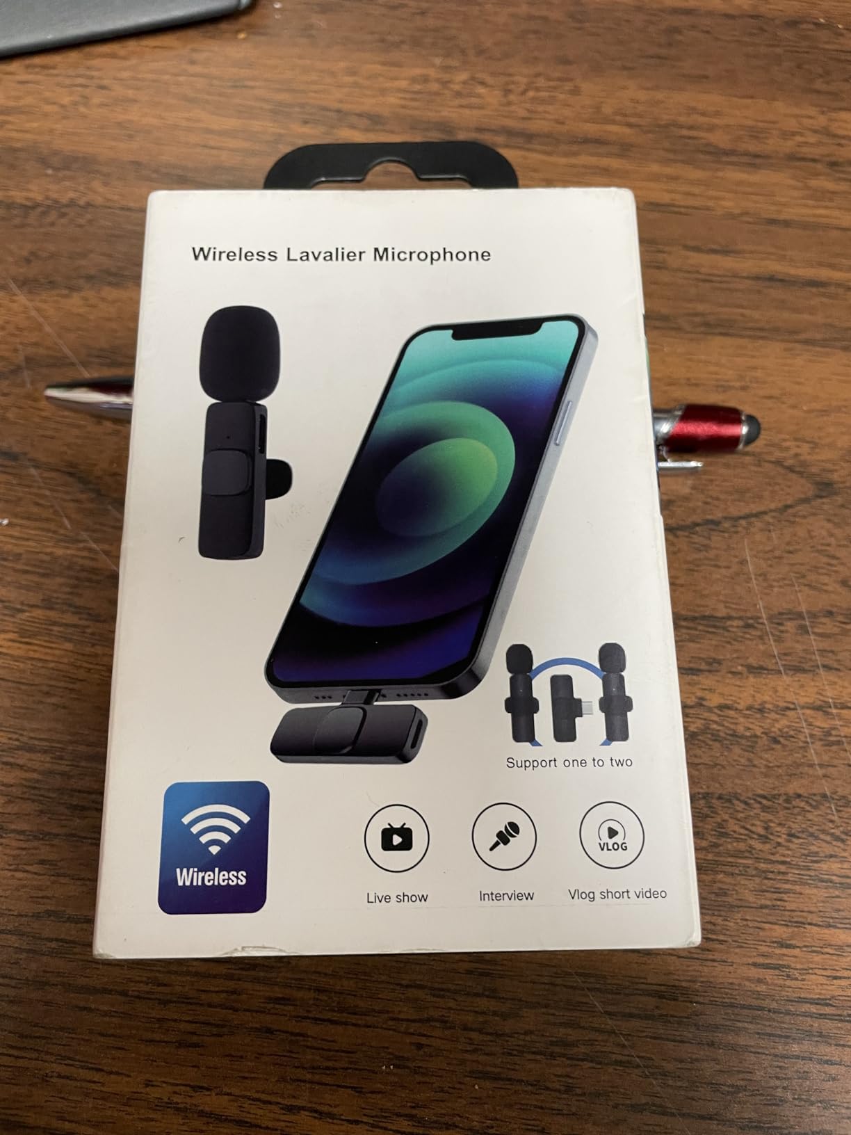 PQRQP 3 in 1 Professional Wireless Lavalier Microphone for iPhone/Android/Camera, Wireless Microphones, Mini Microphone, Crystal Clear Sound Quality for Recording, Live Streaming, Clips-Elegant Black customer photo 2