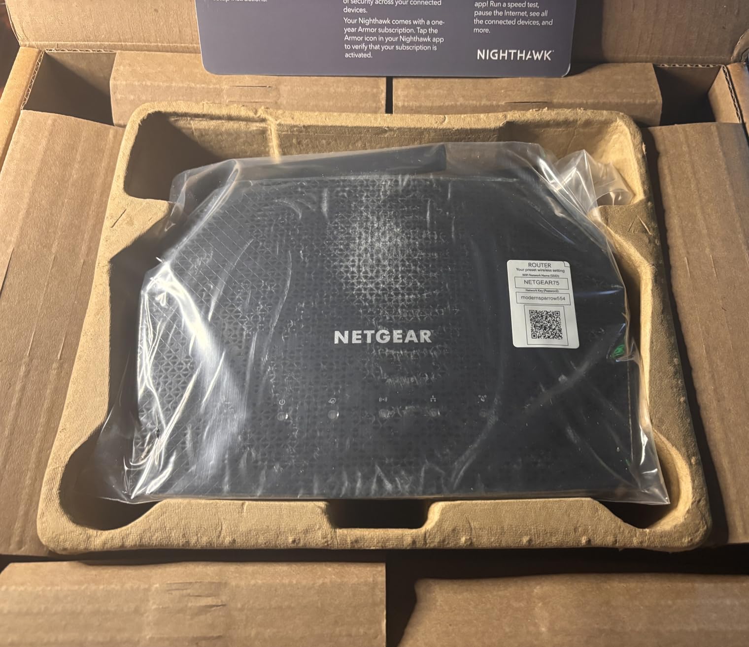 NETGEAR RAX36-100PAR AX3000 Nighthawk 4-Stream AX4 Up to 3 Gbps Wireless Speed WiFi 6 Router - Certified Refurbished customer photo 1