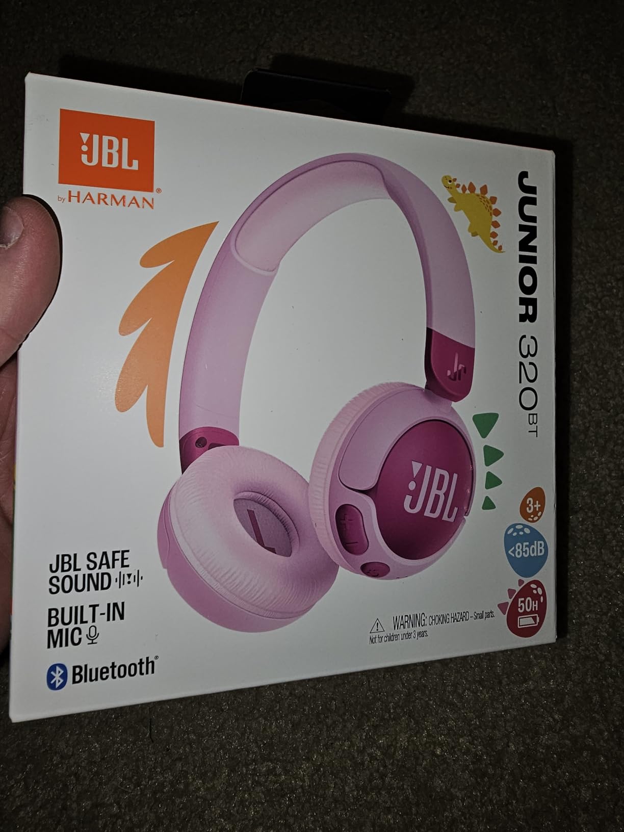 JBL Junior 320BT - On-Ear Kids Headphones - Blue | JBL Safe Sound 85dB, Parental Control with Customizable Volume Playtime, Easy monitoring, Built-in mic, 50-hour battery life customer photo 1