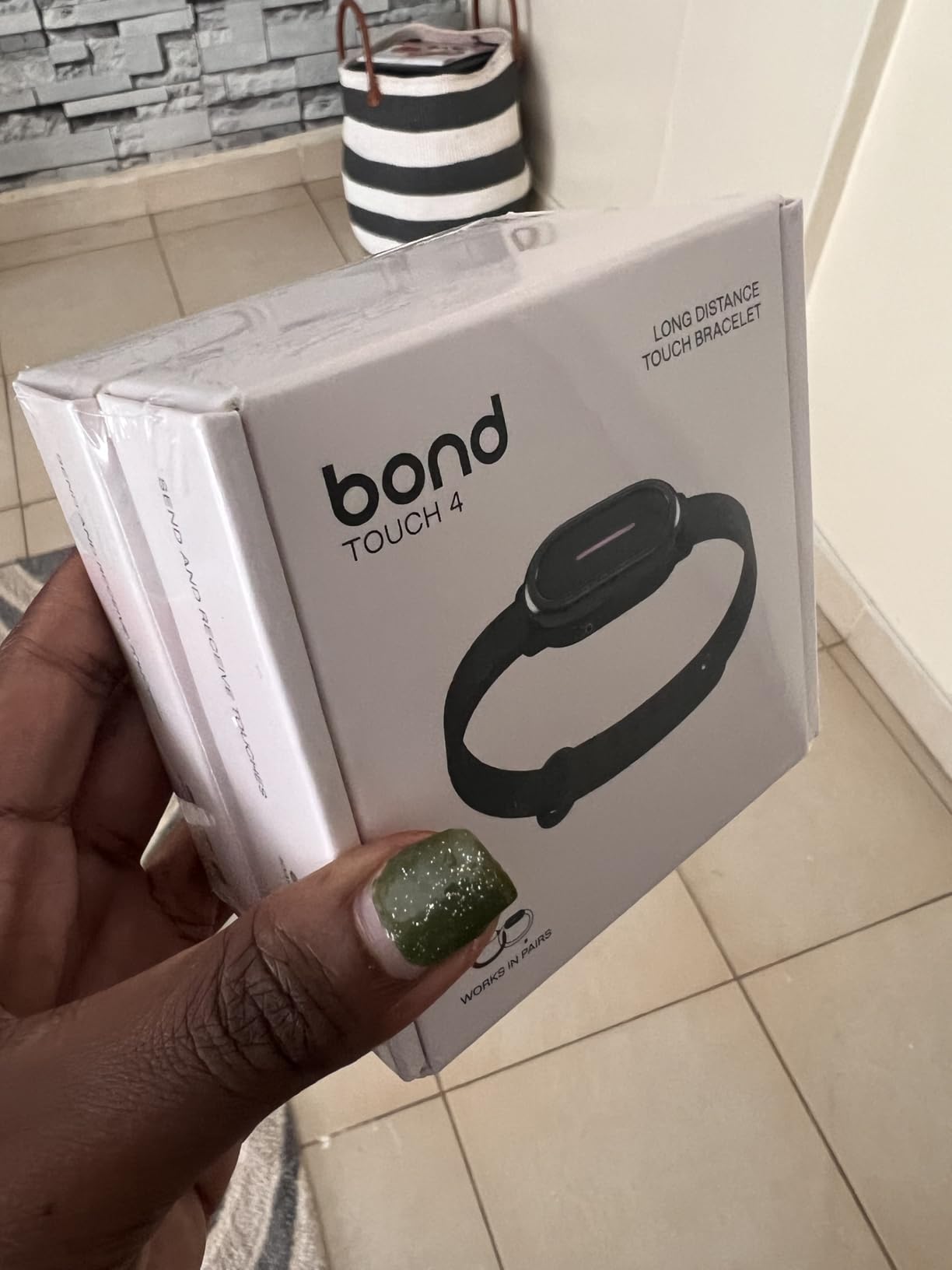 BOND TOUCH 4 - Long Distance Relationship Bracelets for Couples (Set of 2) - Feel Each Other's Touch Across Any Distance | Long Distance Relationship Gift for Couples | Matching Couple Bracelets customer photo 2