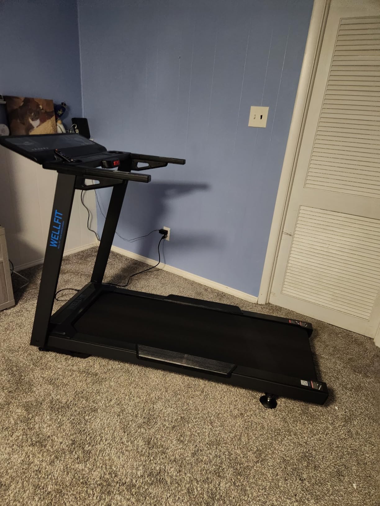 Auto Incline Treadmill, 15% Incline Heavy Duty Treadmill for Home | 4.5HP, 10 MPH, 500 lbs Capacity, 20'' x 55'' Running Area Treadmills with Pulse Sensor, Bluetooth Player & LED Display customer photo 1