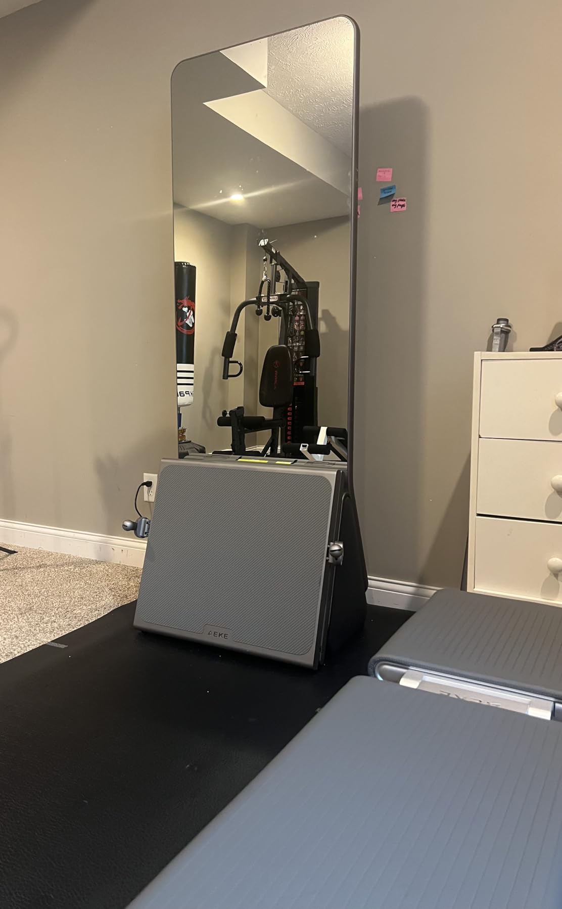 AEKE Smart Home Gym System- Fitness Mirror K1: AI-Powered All-in-One Fitness Machine for Full-Body Strength Training and Personalized Workouts customer photo 1