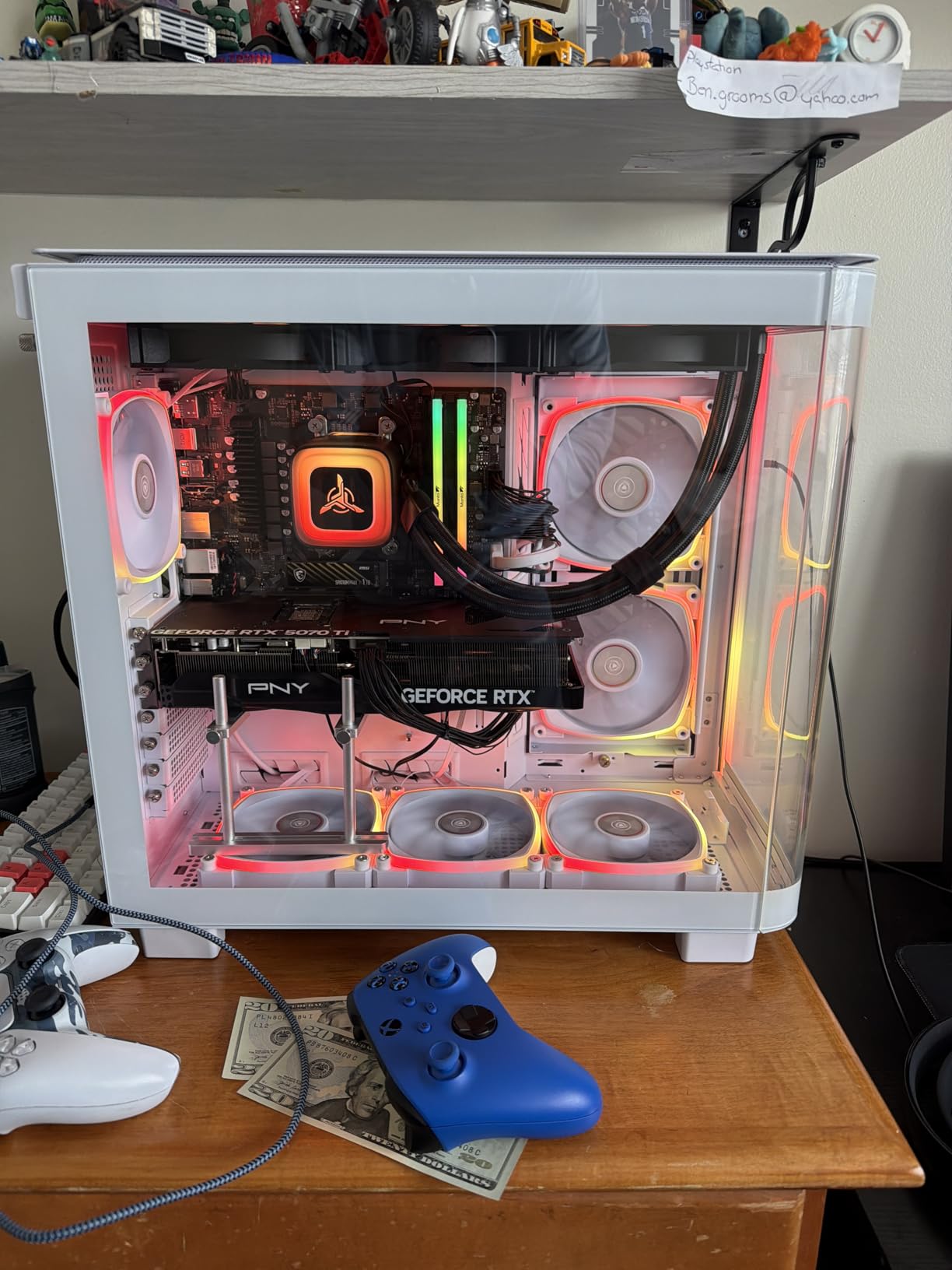 Skytech Gaming King 95 Gaming PC, Ryzen 7 9800X3D, RTX 5070 Ti | 32GB DDR5 RAM 5600, 1TB Gen4 NVMe M.2 SSD, Windows 11, 850W GOLD ATX 3 PSU, 360 ARGB AIO , Wi-Fi 5, Desktop customer photo 1