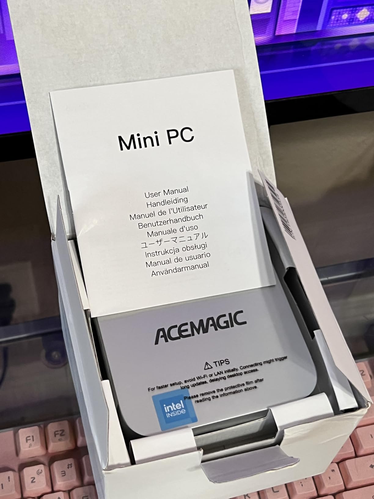 ACEMAGIC K1 Mini PC AMD Ryzen R2544 (4C/8T Up to 3.7GHz) 8GB DDR4 256GB SSD, Windows 11 Pro Mini Computer, Triple 4K Display, USB-C, Gigabit Ethernet, WiFi, BT, VESA, NAS/Home Office customer photo 1
