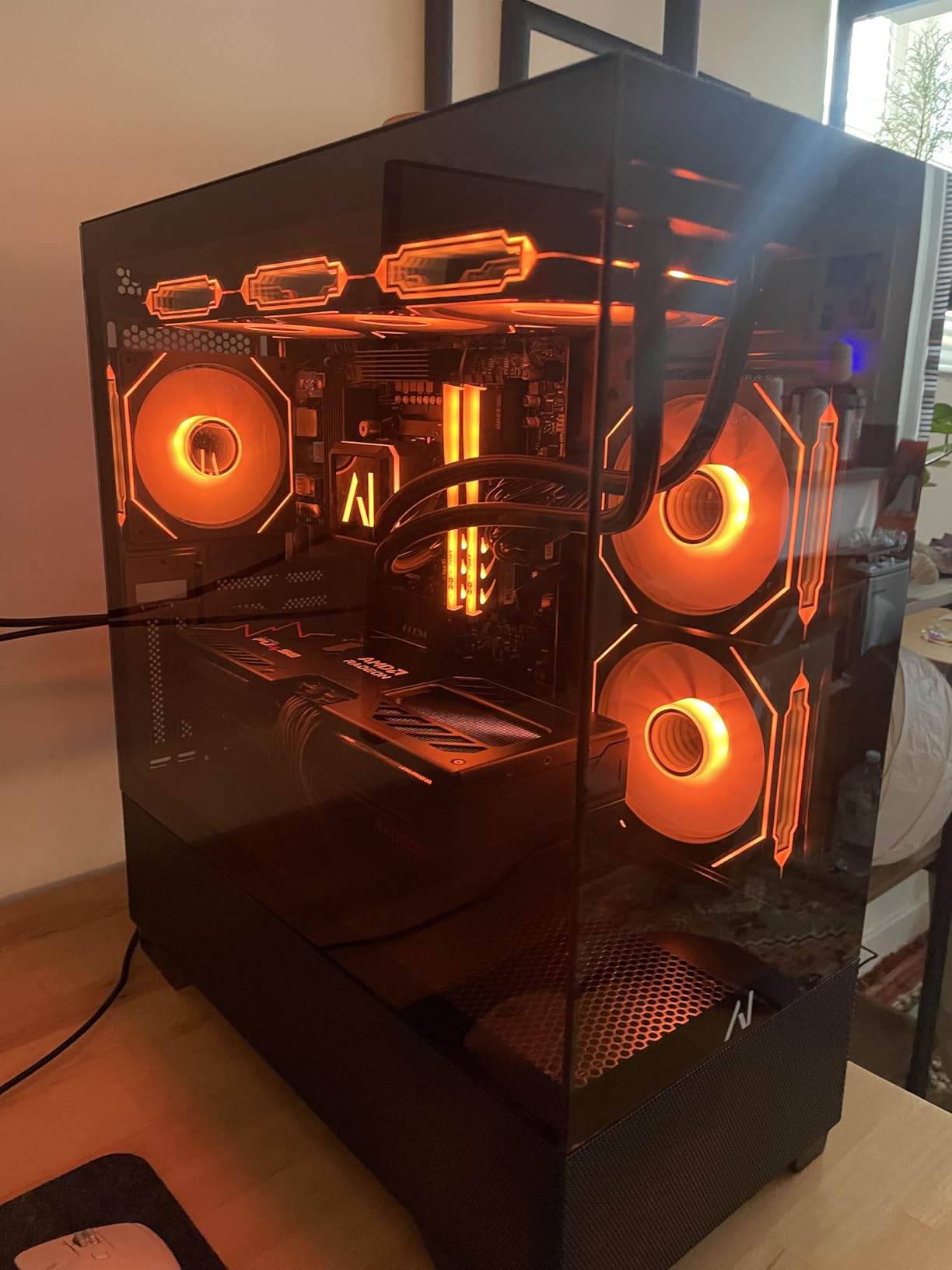 Galaxy V2 Gaming PC - AMD RX 9070 XT 16GB GDDR6, Ryzen 7 9800X3D 4.7 GHz (5.2 GHz Turbo Boost), 32GB DDR5 6000, 2TB Gen4 SSD, 850W Gold PSU, ARGB Fans, Wi-Fi + BT, Win 11 customer photo 2