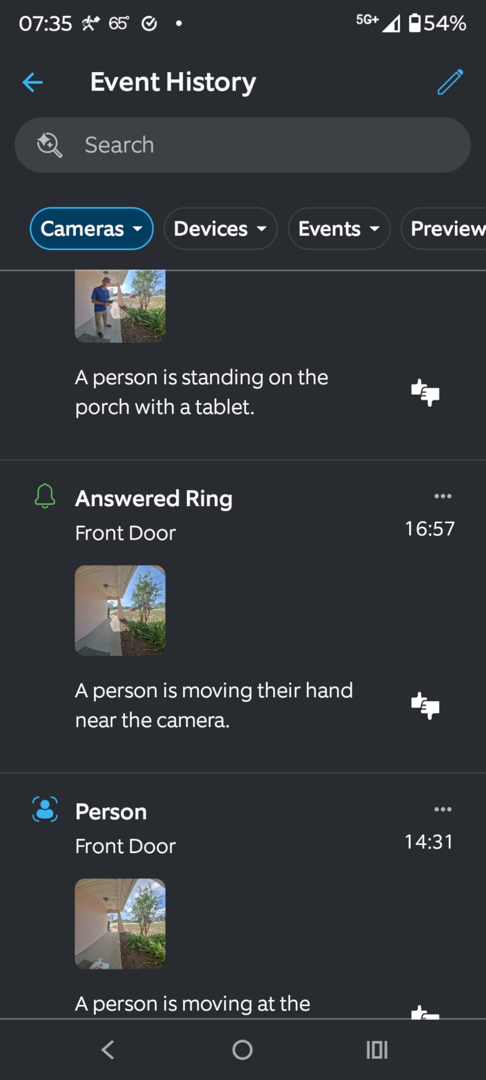 Ring Wired Doorbell Pro (newest model), Home or business security, Retinal 4K with wide-angle video, 10x Enhanced Zoom, and Low-Light Sight, Deep Silver customer photo 2