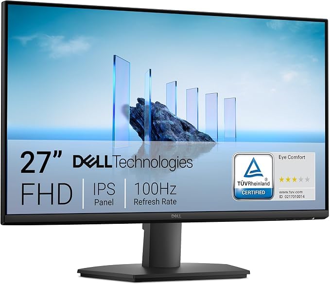 Dell 27 Monitor SE2725HM, FHD, IPS, 100Hz, Eye Comfort, Anti-Glare | HDMI, VGA, 5ms Response, 250 Nit Brightness, 72% NTSC, Tilt Adjust, ENERGY STAR Certified customer photo 2