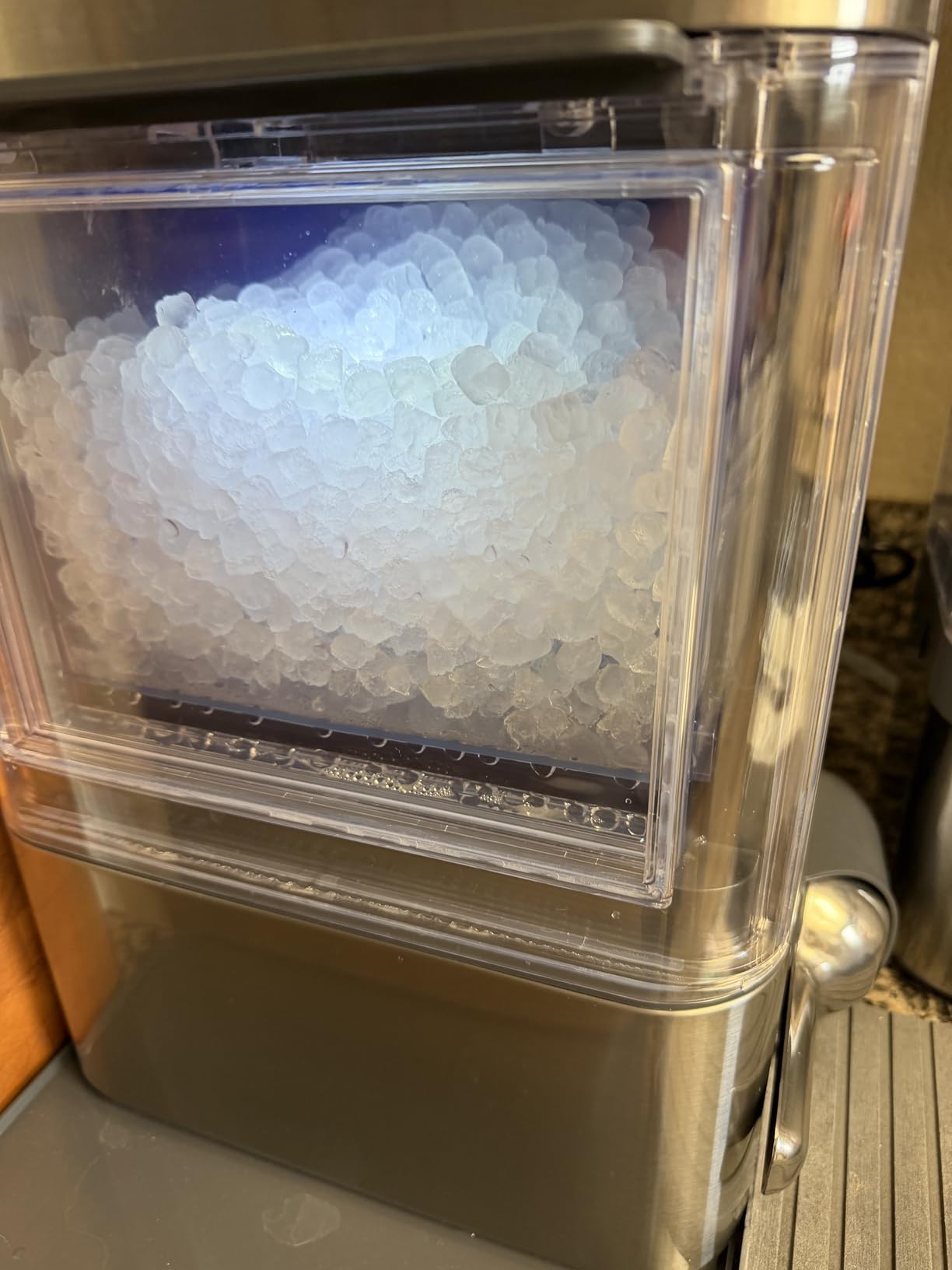 GE Profile Opal 2.0 Ultra Nugget Ice Maker with .75 Gallon Side Tank and Scale Inhibiting Filter, Scoop Included, 38 lbs in 24 Hours, Pellet Ice Machine with WiFi & Smart Connected, Stainless Steel customer photo 1