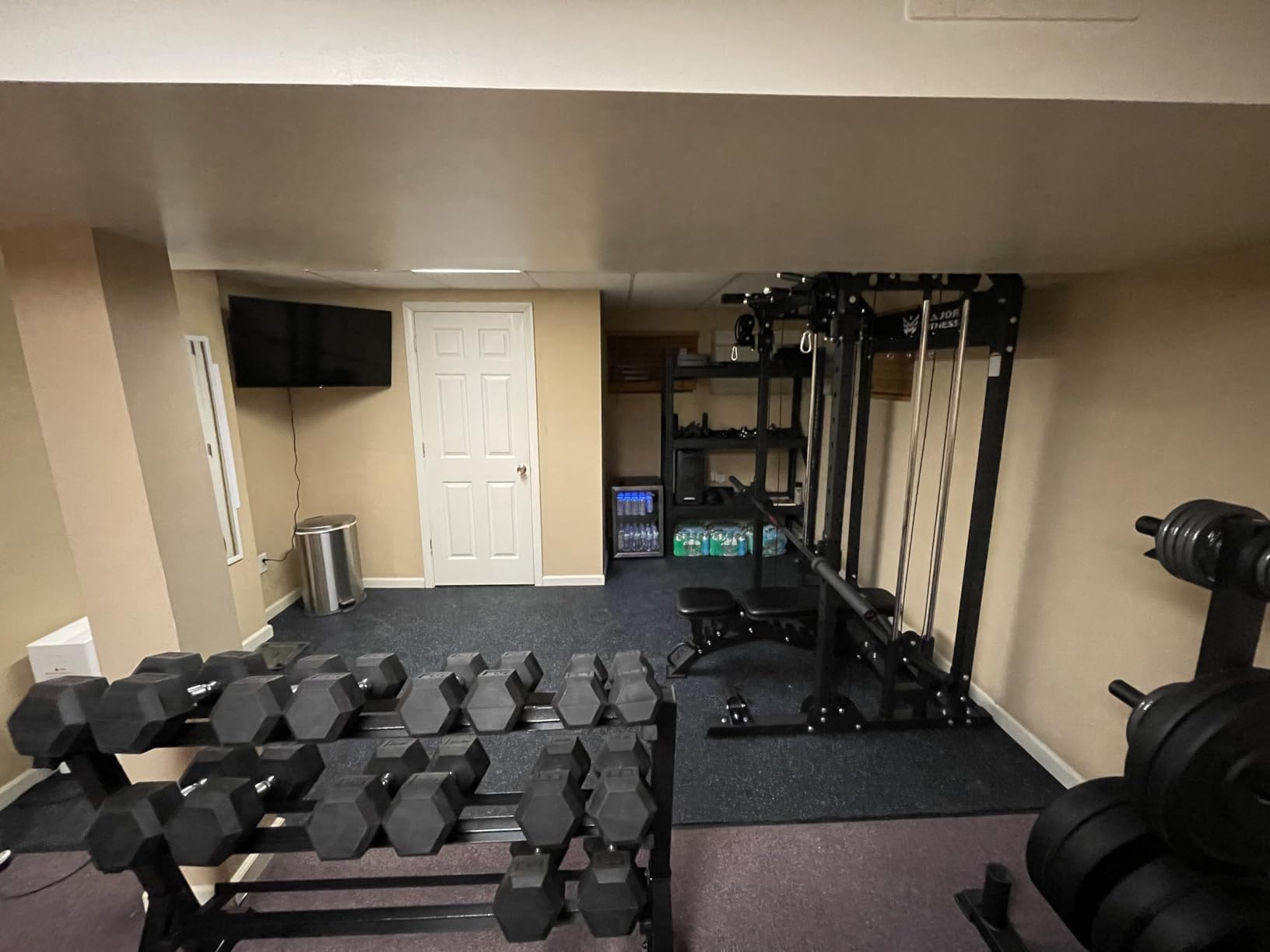 MAJOR FITNESS F22 Power Rack, 1600lbs All-in-One Squat Rack with Dual Pulley System, Heavy-Duty Steel Frame, Attachments & Storage for Home Gym Strength Training customer photo 2