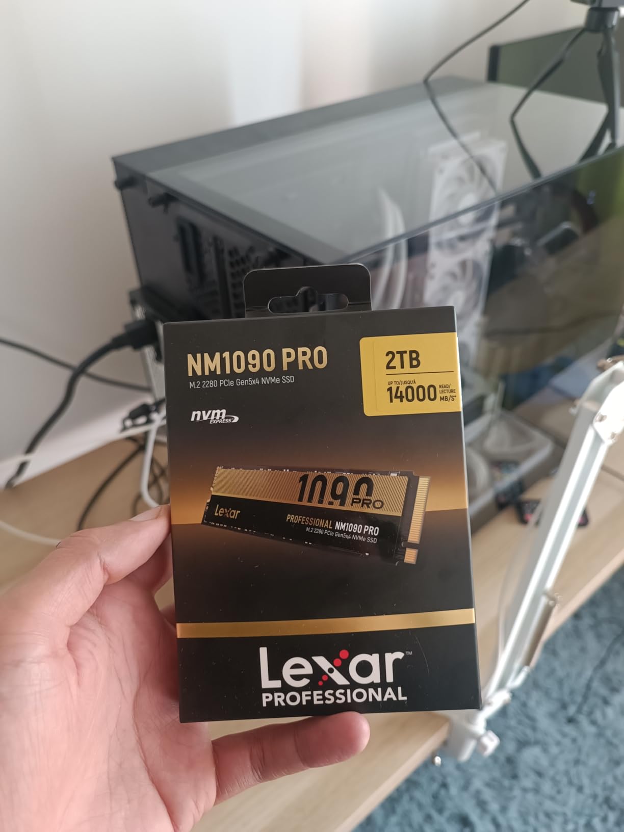 Lexar 1TB NM1090 PRO NVMe SSD, 14,000/10,000 MB/s, M.2 2280, PCIe Gen 5, DRAM & SLC Cache customer photo 1