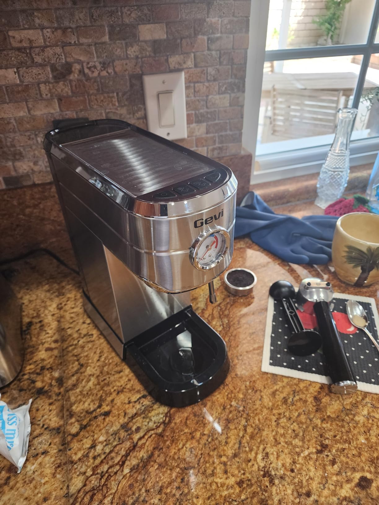 Gevi 20 Bar Compact Espresso Machine for Home, Latte, Cappuccino Coffee Maker | BPA-free; 34oz Water Tank; Built-in Pressure Gauge; with Compatible Accessories; Can Make Americano; Easy to Clean; with Steam Wand customer photo 2