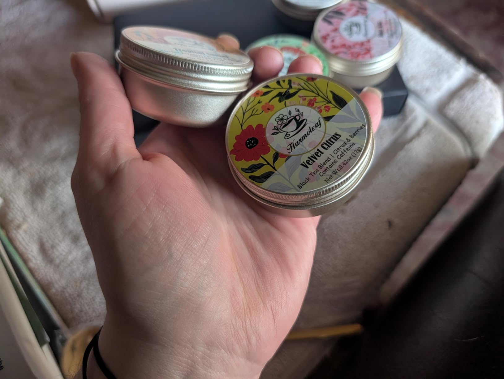 Tea Gift Set for Women - 6 Herbal Loose Leaf Tea Blends, Insulated Ceramic Cup with Infuser & Lid | Birthday, Mother's Day, Anniversary & Retirement Gift for Her customer photo 2