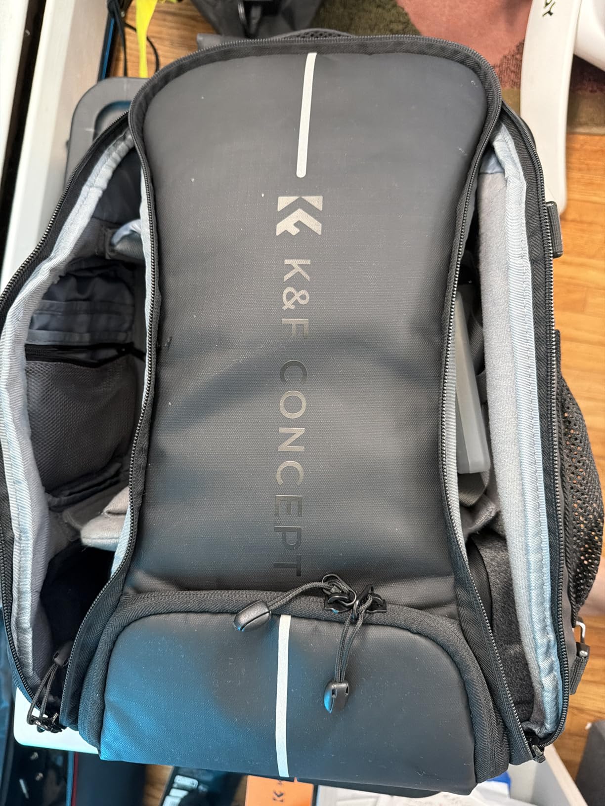 K&F CONCEPT Camera Backpack, 25L Large Capacity Camera Bag for Photographers | Raincover, 15.6 Inch Laptop Compartment, Compatible for Canon/Nikon/Sony/DJI Mavic Drone, B10 customer photo 1