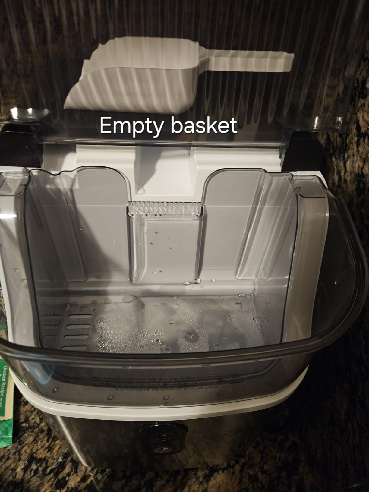 Kismile Nugget Ice Makers Countertop,Portable Ice Machine with Crushed Ice, 35lbs/Day,Self-Cleaning,One-Click Operation for Home Use(Silver) customer photo 1