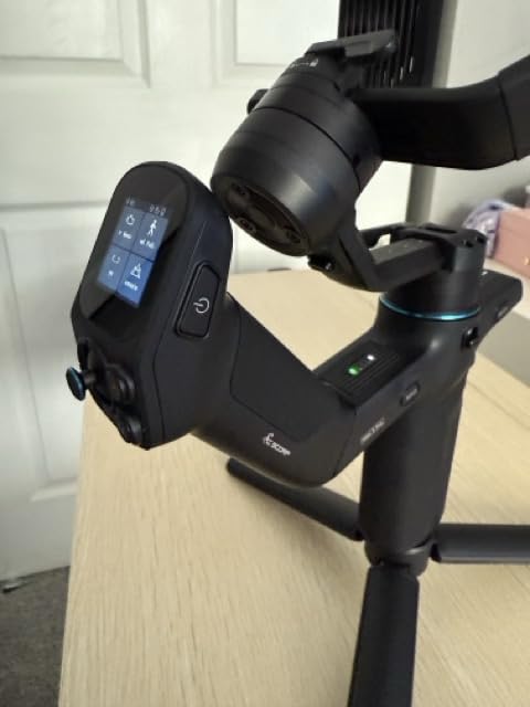 FeiyuTech SCORP Mini-3-Pro Gimbal Stabilizer for Camera Mirrorless/Compact/Action Cameras, Smartphone, 18m AI Tracking, Detachable Remote Handle, 4.4lbs Payload, 3-axis Gimbal for Canon Sony Nikon customer photo 1
