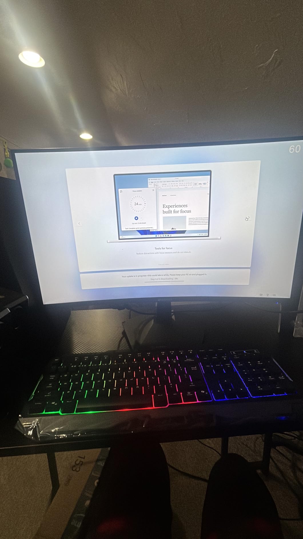 msi Codex R2 Gaming Desktop, Intel i5-14400F, RTX 5060, 16GB DDR5, 1TB SSD | NVIDIA GeForce RTX 5060, 80+ Gold PSU, ARGB Air Cooling, WiFi 6E, VR-Ready. Model A14NVL5-454US customer photo 1
