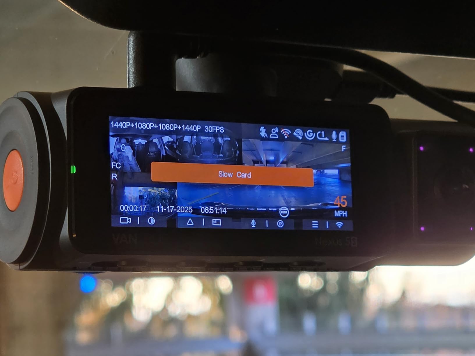 Vantrue N5S 4 Channel 360 Degree 2.7K Dash Cam | 2.7K+1080P*2+1440P Front and Rear Dashcam, STARVIS 2 Night Vision, 24H Parking Mode, WiFi, Voice Control, GPS, Support 1TB Max customer photo 2