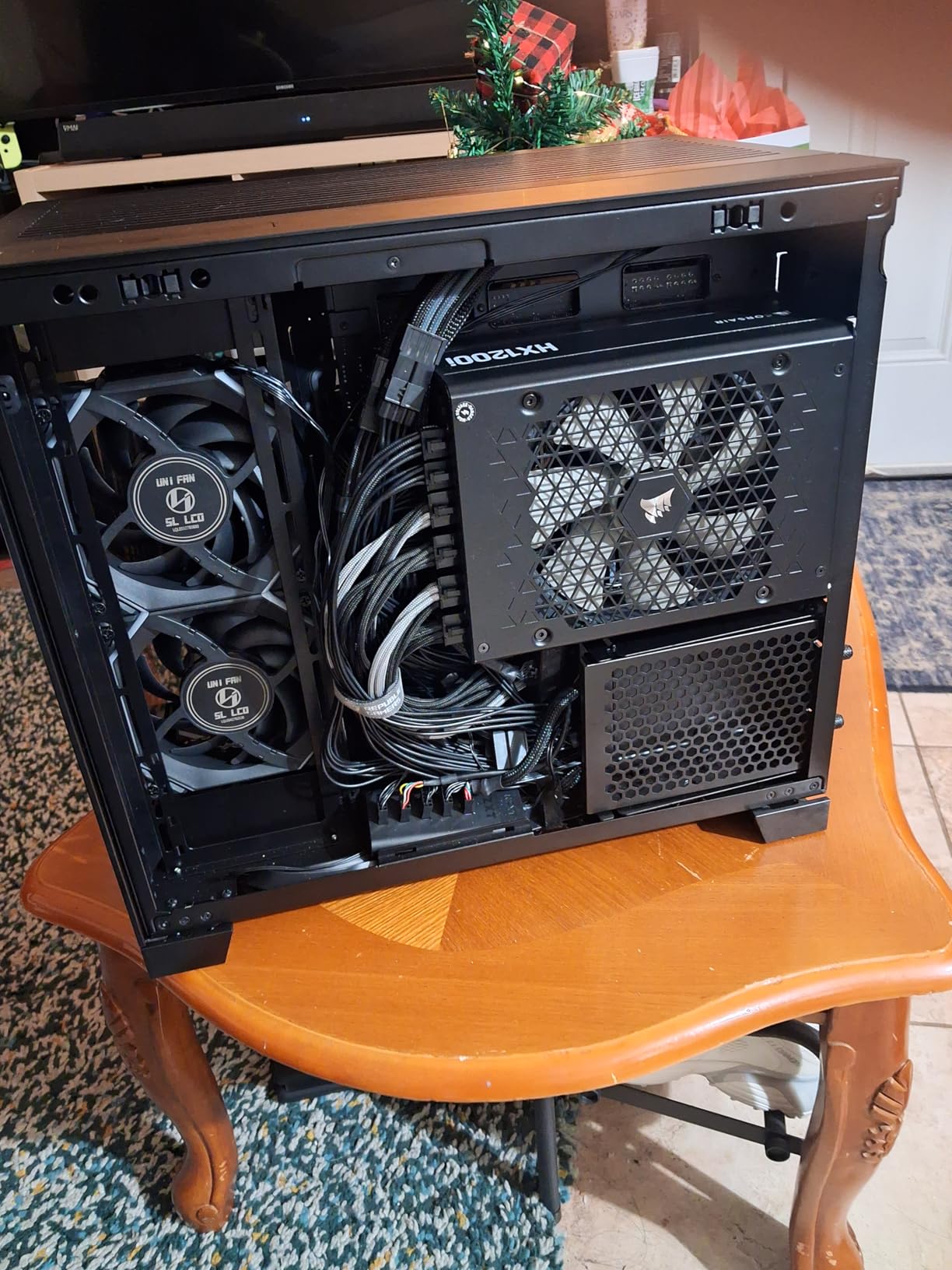 Lian Li O11D MINI V2 Flow | Compact ATX Mid-Tower Airflow Computer Case | Panoramic View | High-Performance Airflow | Includes 5 x 120mm Reverse Blade Fans | Cable Management | Black (O11DMIV2FX) customer photo 1