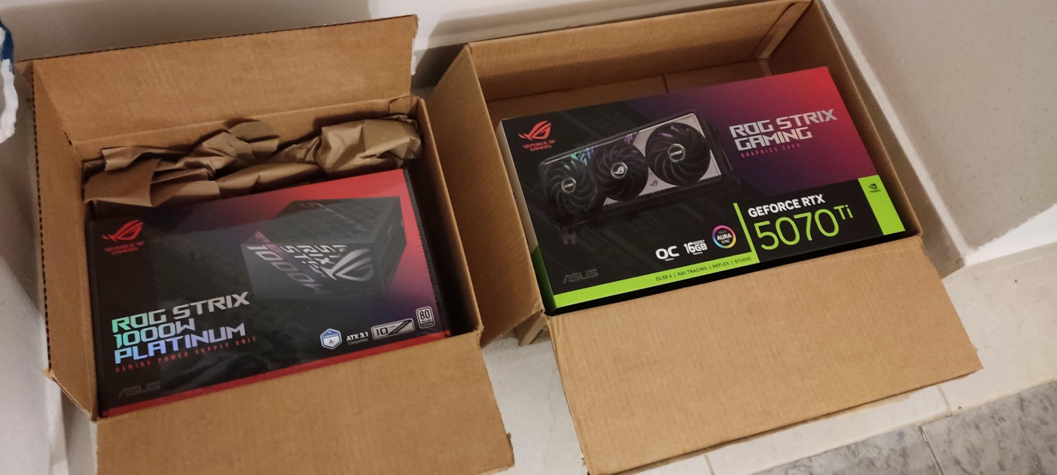 ASUS ROG Strix NVIDIA GeForce RTX 5070 Ti 16GB GDDR7 OC Edition Gaming Graphics Card, PCIe 5.0, HDMI/DP 2.1, 3.2-Slot, MaxContact Design customer photo 1