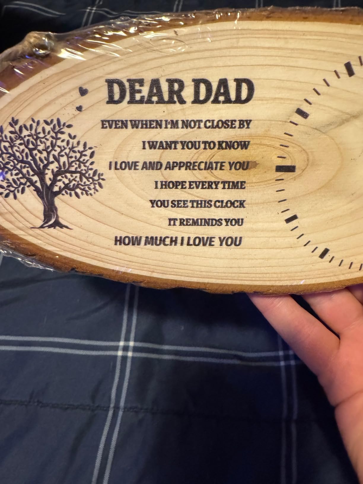 BeauGift Grandpa Gifts, Fathers Day Birthday Gifts for Grandpa from Grandkids, Wooden Clock Best Grandfather Ever Gifts to My Gramps Pops Opa Granddaddy customer photo 1