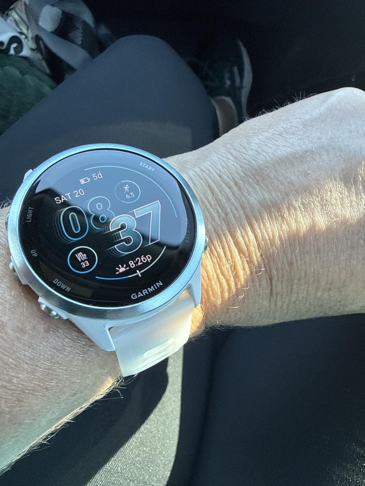 Garmin Forerunner® 570, 42mm, Advanced GPS Running and Triathlon Smartwatch, AMOLED Display, Training and Recovery Features, Slate Gray Aluminum with Translucent Black/Black Band customer photo 2