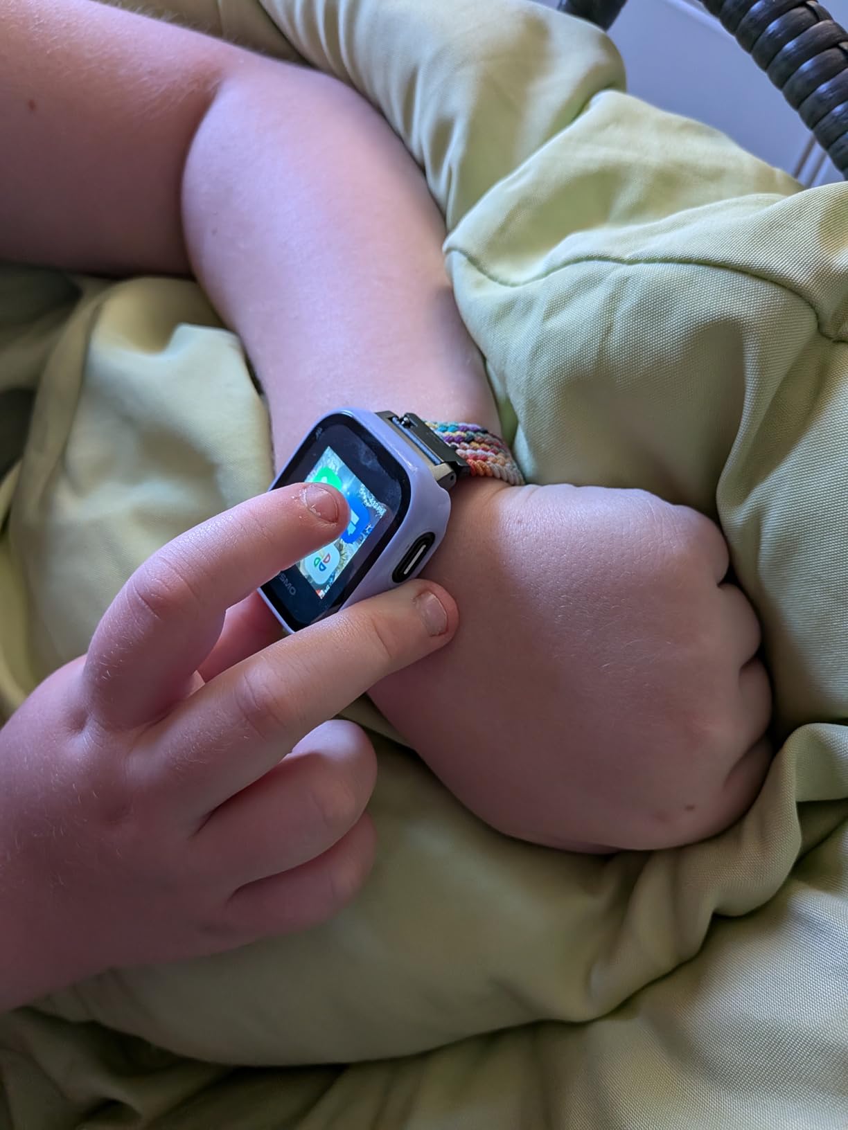 JrTrack 5 Kids Smart Watch by Cosmo | Best Kid-Safe Phone Watch | Precision Real-Time GPS Tracking | Call, Text, Activity, School Settings | Spotify Music | Parental Controls | SOS & Safety Alerts customer photo 2