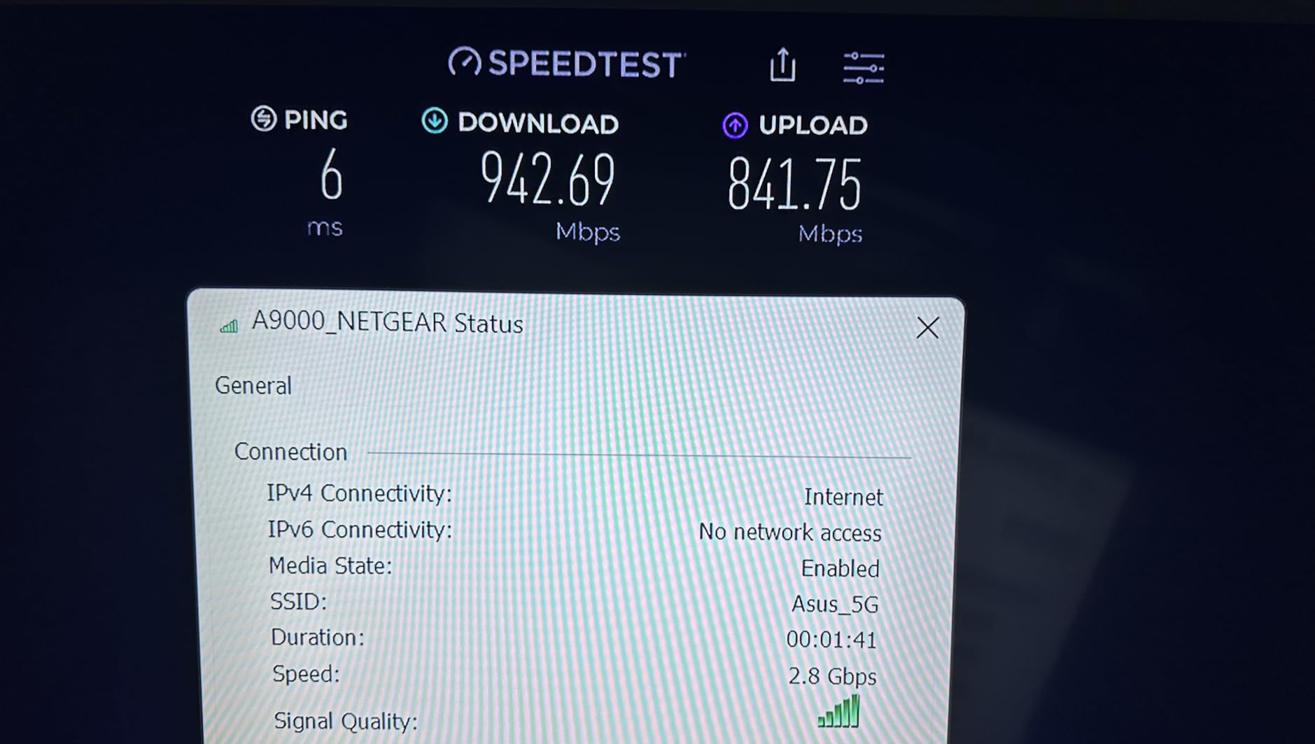 NETGEAR Nighthawk WiFi 7 USB 3.0 Adapter (A9000) - BE6500 Tri-Band Wireless Gigabit Speed (Up to 6.5 Gbps) - 6 GHz Band - Works with Any Router or Mesh System - for Windows 11 PC customer photo 2