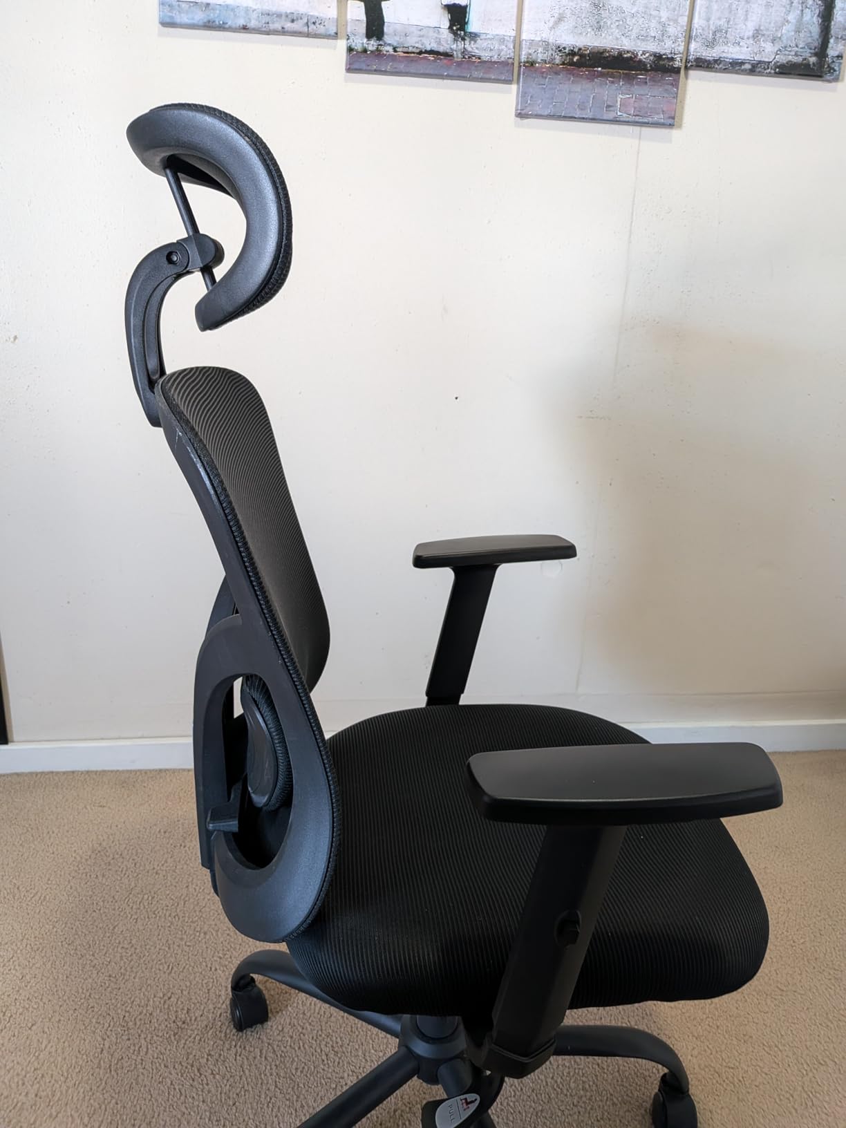Marsail Ergonomic Office Chair with Lumbar Support and 2D Headrest | Adjustable armrests, contoured seat cushion, breathable design, smooth-rolling wheels, reclining function, height adjustment customer photo 2