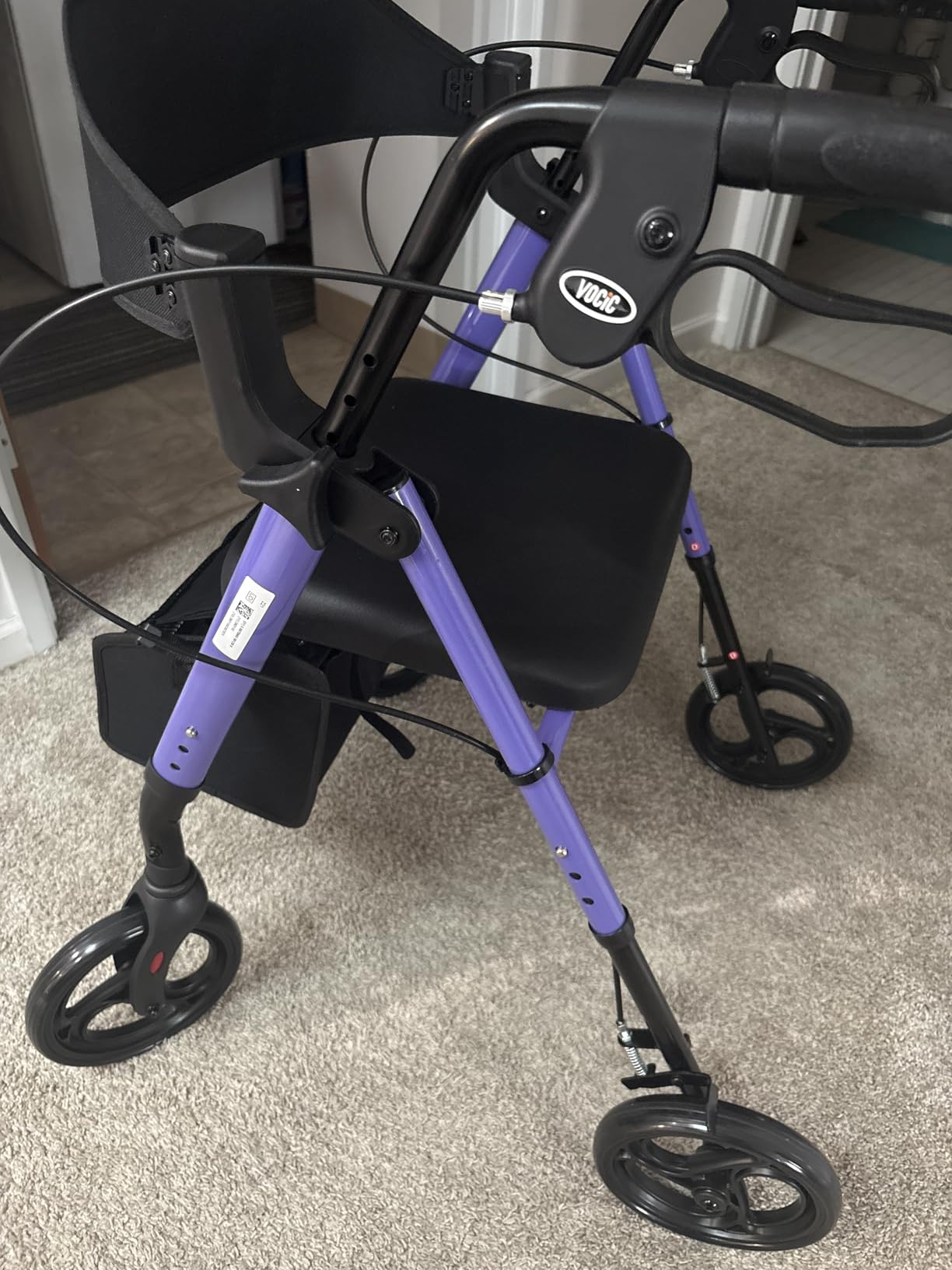 VOCIC Z21 Rollator Walker for Seniors with Seat, 8