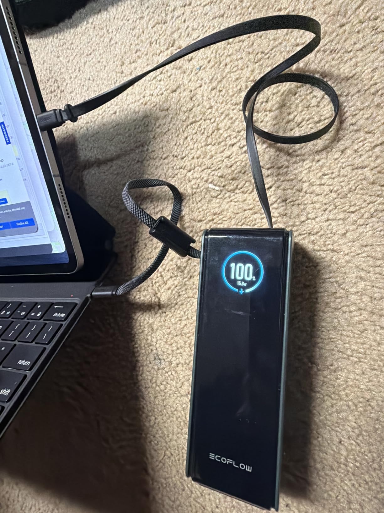 EF ECOFLOW Laptop Power Bank, 25000mAh Rapid Portable Charger, Triple 100W USB-C Ports customer photo 1