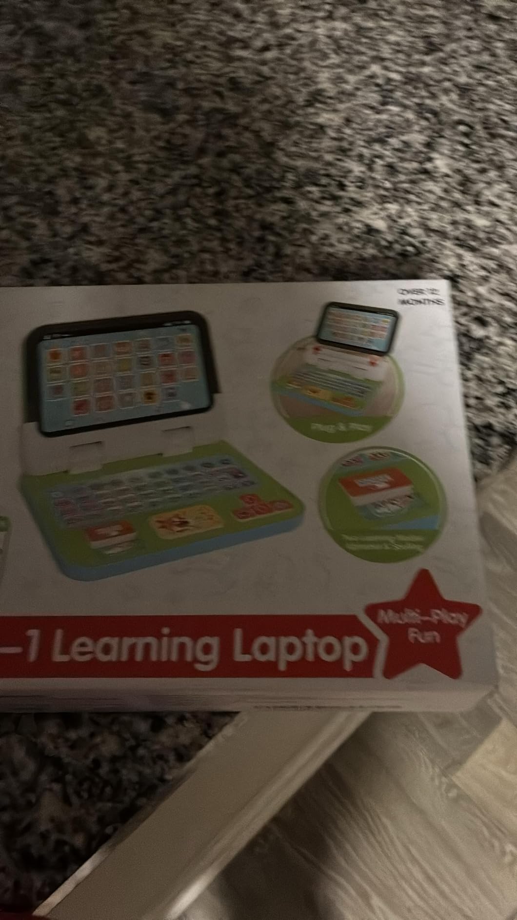 Kids Laptop Tablet for Toddler 1-3, 2-in-1 Toy Computer Learning Toys with Lights Sounds for Baby 12-18 Months customer photo 2