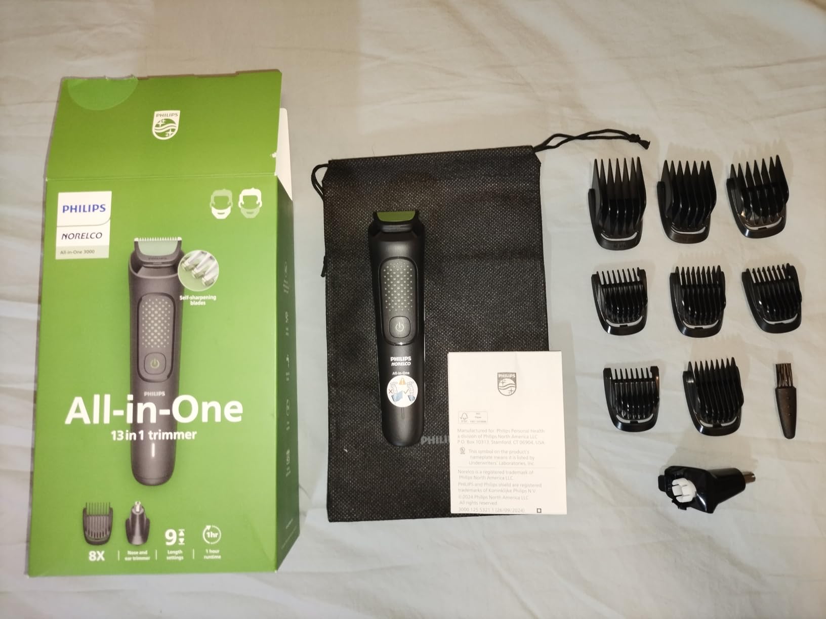 Philips Norelco All-in-One 3000 Series 13 in 1 Trimmer, Beard Styler & Men's Hair Clipper, 9 Length Settings & Self-Sharpening Skin-Friendly Blades, MG3919/50 customer photo 1
