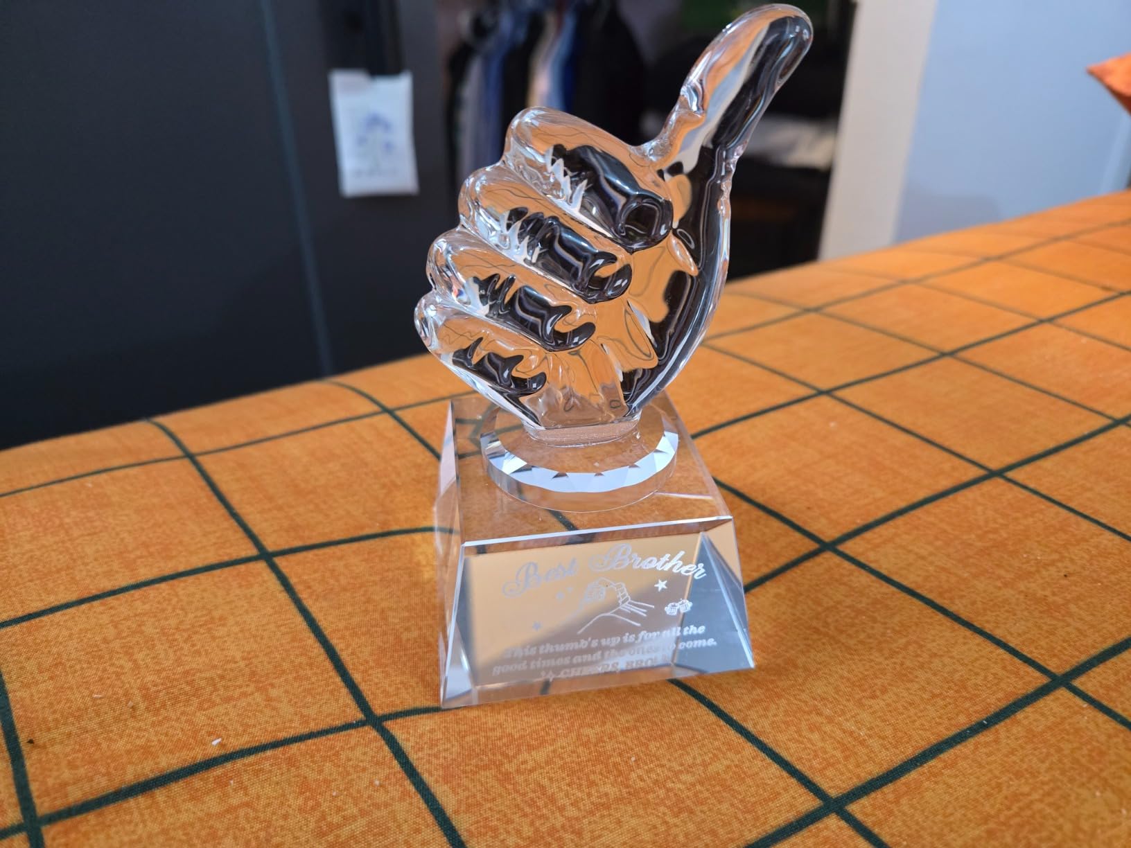 Boss Appreciation Gifts for Women Men, Crystal Thumbs Up Trophy Award, Happy Bosses Day Gift for Manager Supervisor Leader customer photo 1