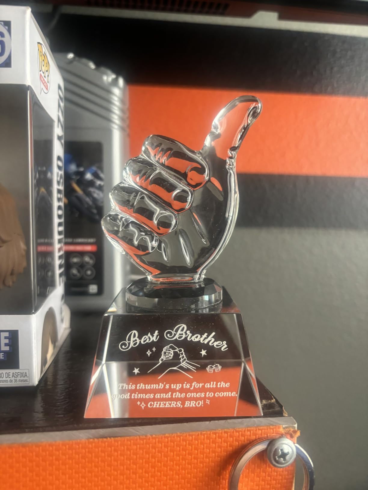 Boss Appreciation Gifts for Women Men, Crystal Thumbs Up Trophy Award, Happy Bosses Day Gift for Manager Supervisor Leader customer photo 2