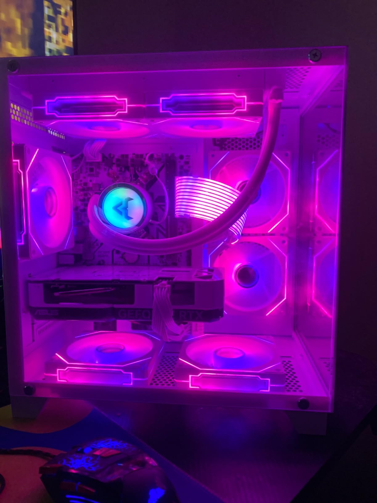 King White Prebuilt Gaming PC - Ryzen 5 5500 (6-Core) CPU, RX 6500 XT 4GB GPU- 16GB DDR4 3200MHz RAM- 1TB PCIe SSD- 5 RGB Fans with Software, WiFi & Bluetooth- Windows 11 Desktop Computer customer photo 2