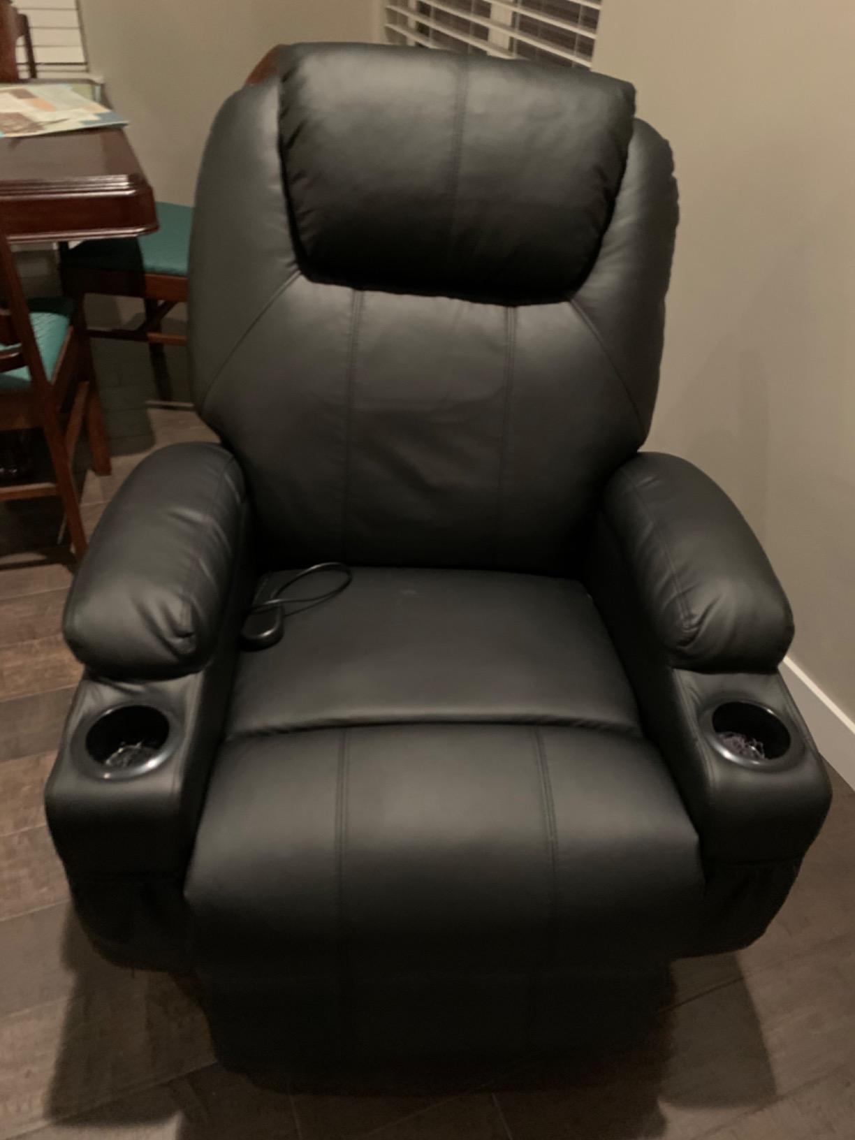 Flamaker Power Lift Chair Massage Recliner Chairs for Elderly | Ergonomic Lift Recliner Design with Cup Holders & Side Pockets, Remote Control (Gray) customer photo 1