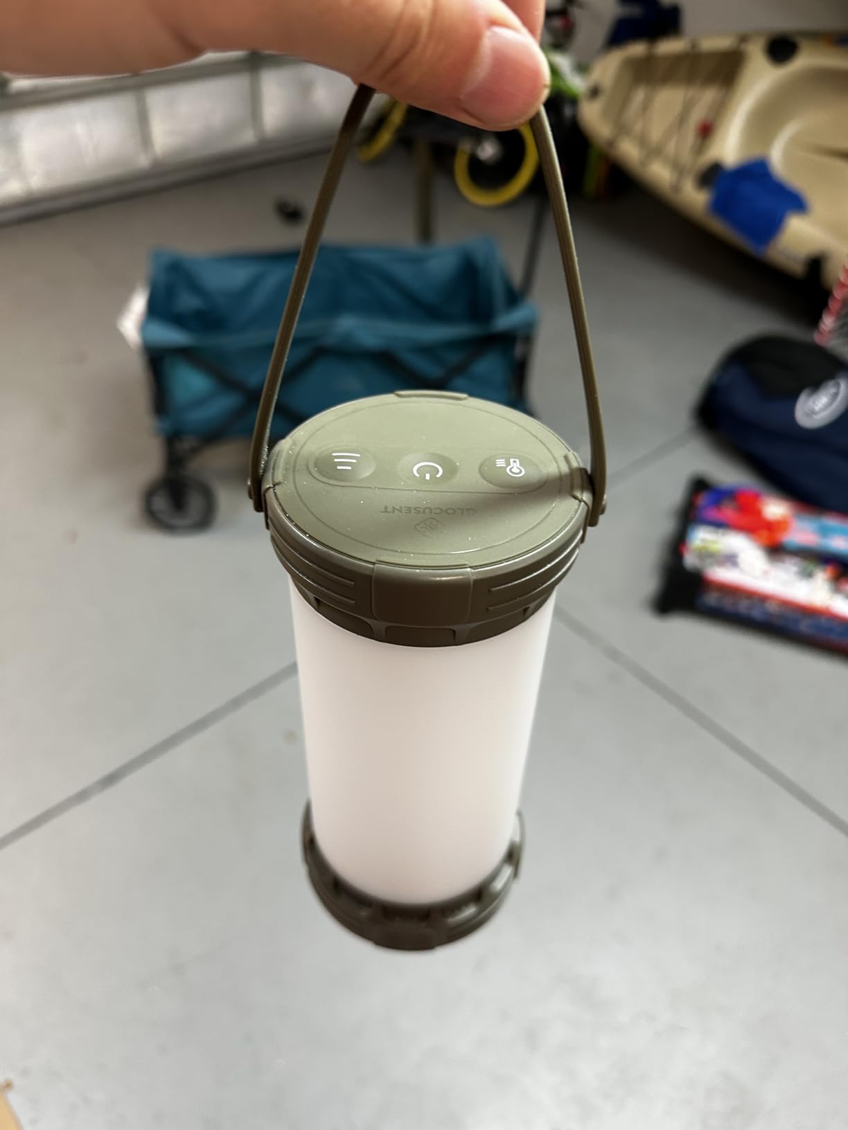 Glocusent 135 LED Ultra Bright Camping Lantern, Up to 200H, 5000mAh Camping Lights with 3 Colors & 5 Brightness, SOS, Max 1500LM, Rechargeable Lantern for Power Outages Camping Hiking Emergency customer photo 1