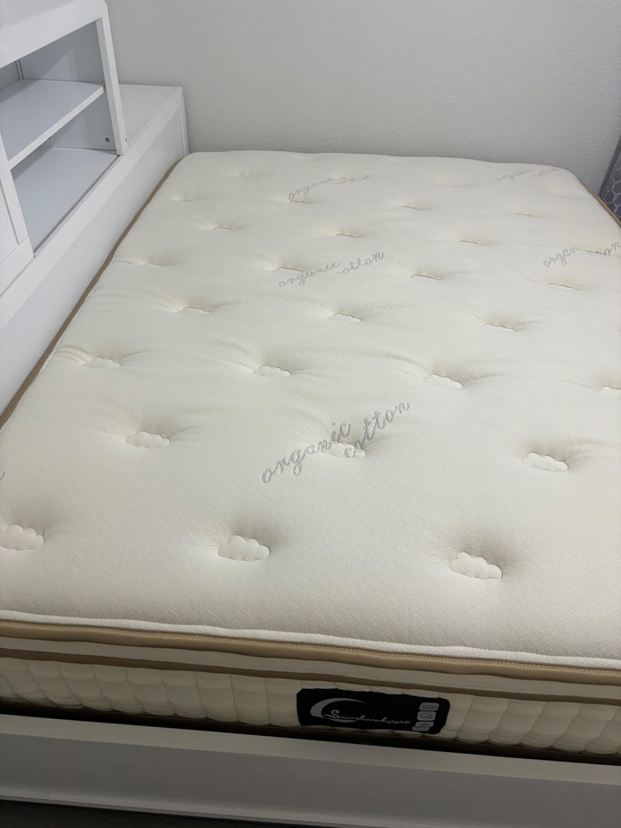 Organic Mattress Queen Size - 14 Inch Hybrid Mattress | With Gel Foam Medium to Firm for Hot Sleepers, Enhanced Edge Support customer photo 1