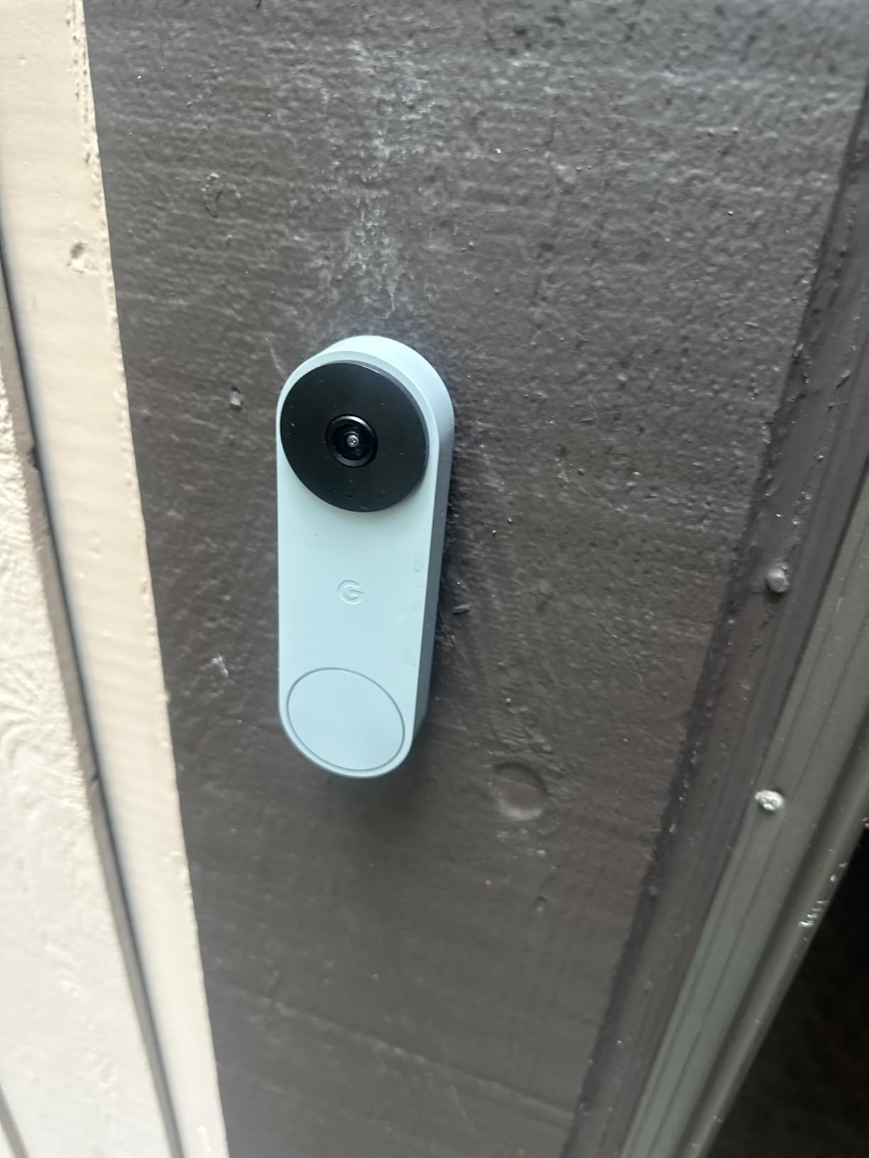 Google Nest Doorbell (Wired, 3rd Gen) - 2K Video, Live View - 2025 - Linen | Video doorbell, 2K HDR, intelligent alerts, color night vision, 2-way audio, works with Google Home & Gemini customer photo 1