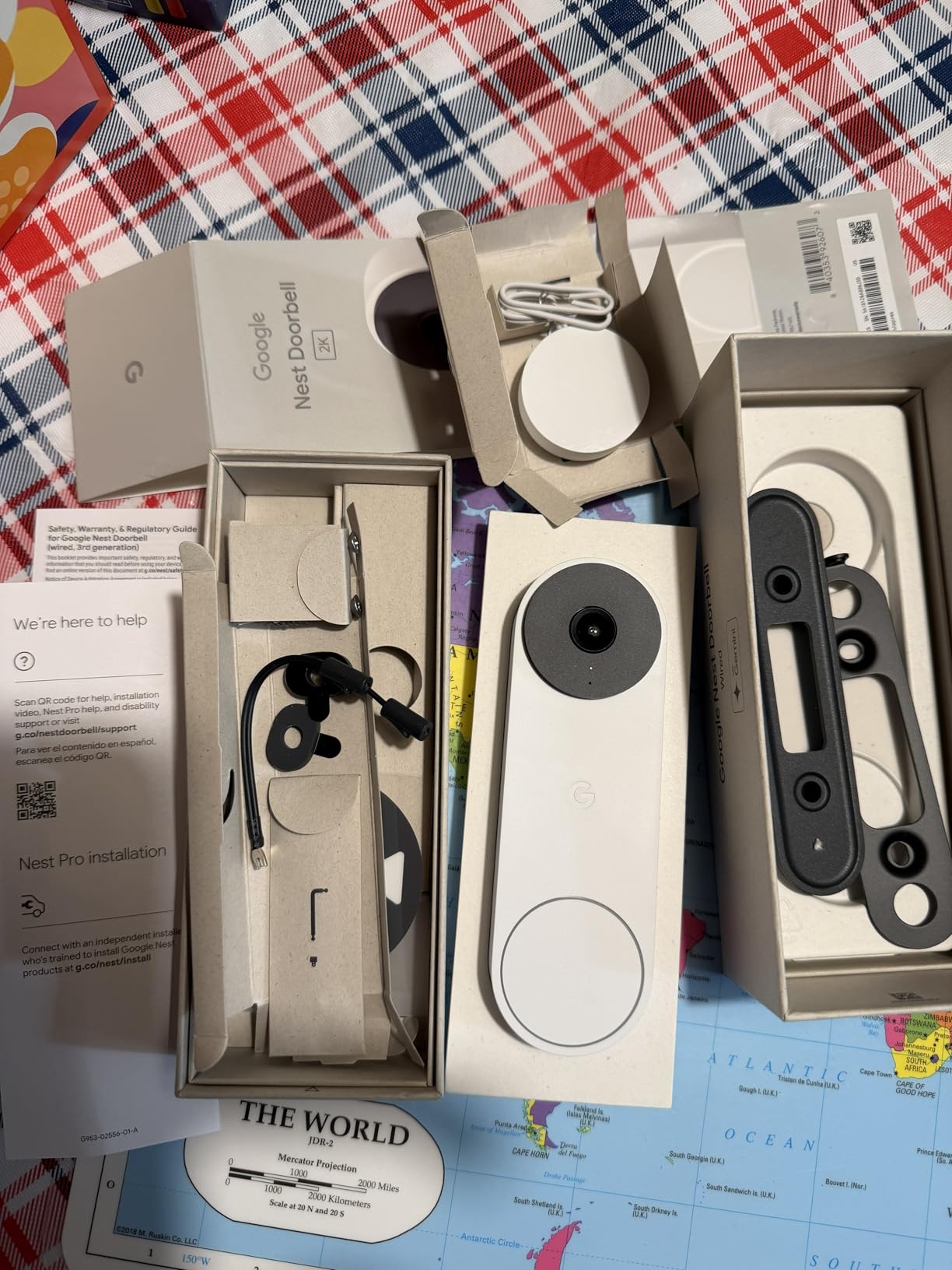 Google Nest Doorbell (Wired, 3rd Gen) - 2K Video, Live View - 2025 - Linen | Video doorbell, 2K HDR, intelligent alerts, color night vision, 2-way audio, works with Google Home & Gemini customer photo 2