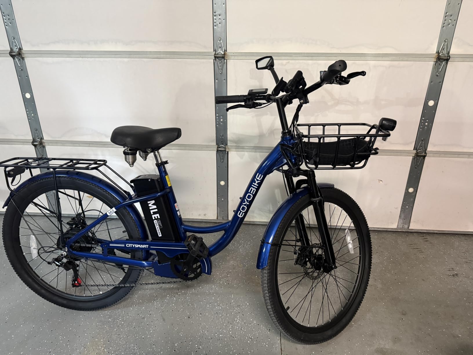MOONCOOL Electric Bike for Adults, 700W Peak Power Cruiser Electric Bikes | 7 Speed Step-Through EBike, 36V 10.4Ah Removable Battery, Up to 45 Miles, Aluminum Frame, Front Suspension, City Commuter customer photo 2