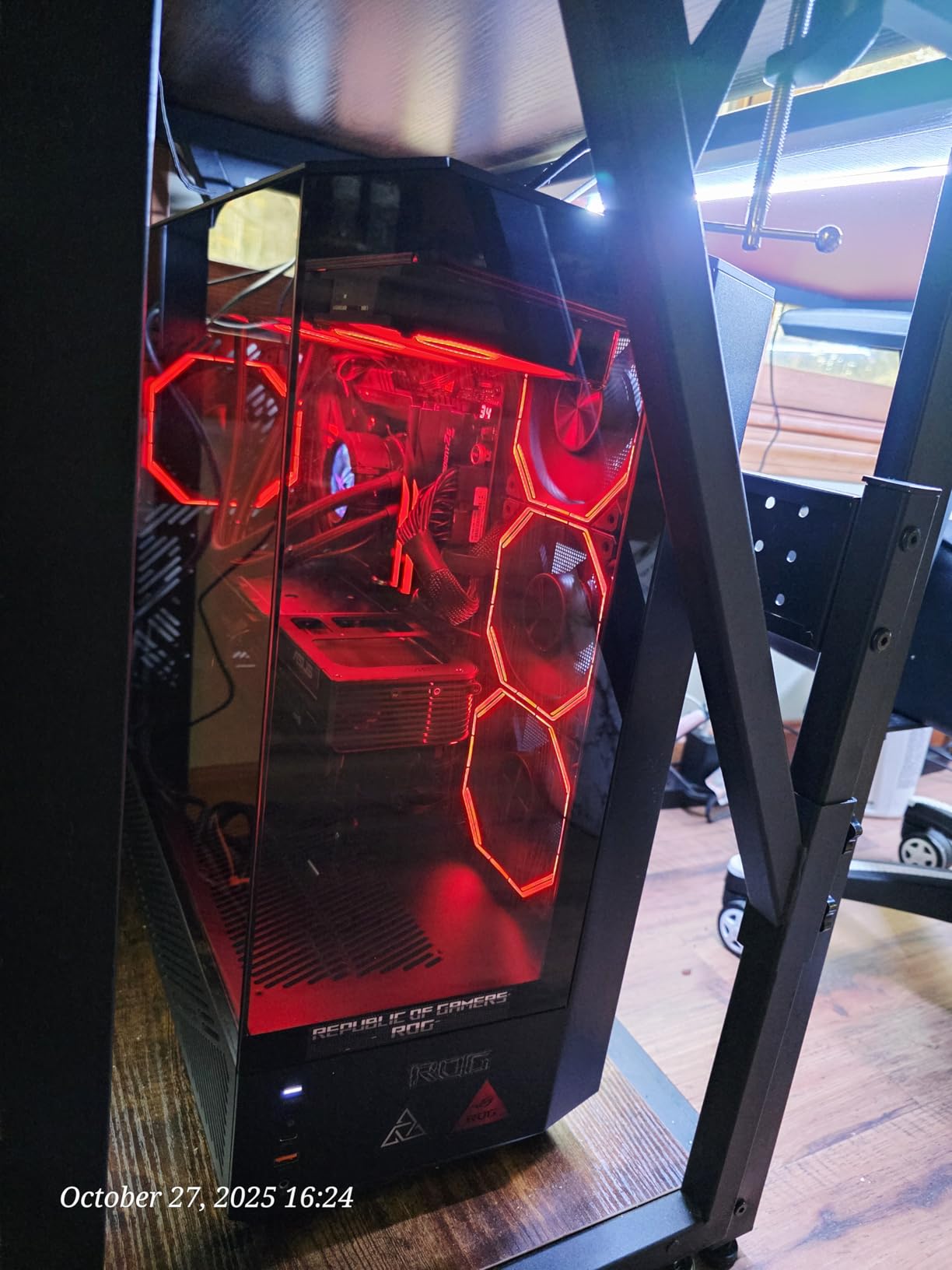 darkFlash DY460 ATX Full Tower PC Case, 4 ARGB Fans, High Airflow, Black | 330 Panoramic Glass, 4 ARGB PWM Fans, USB-C 10Gbps, 360mm Radiator, 400mm GPU Clearance, 10-Fan Support customer photo 2