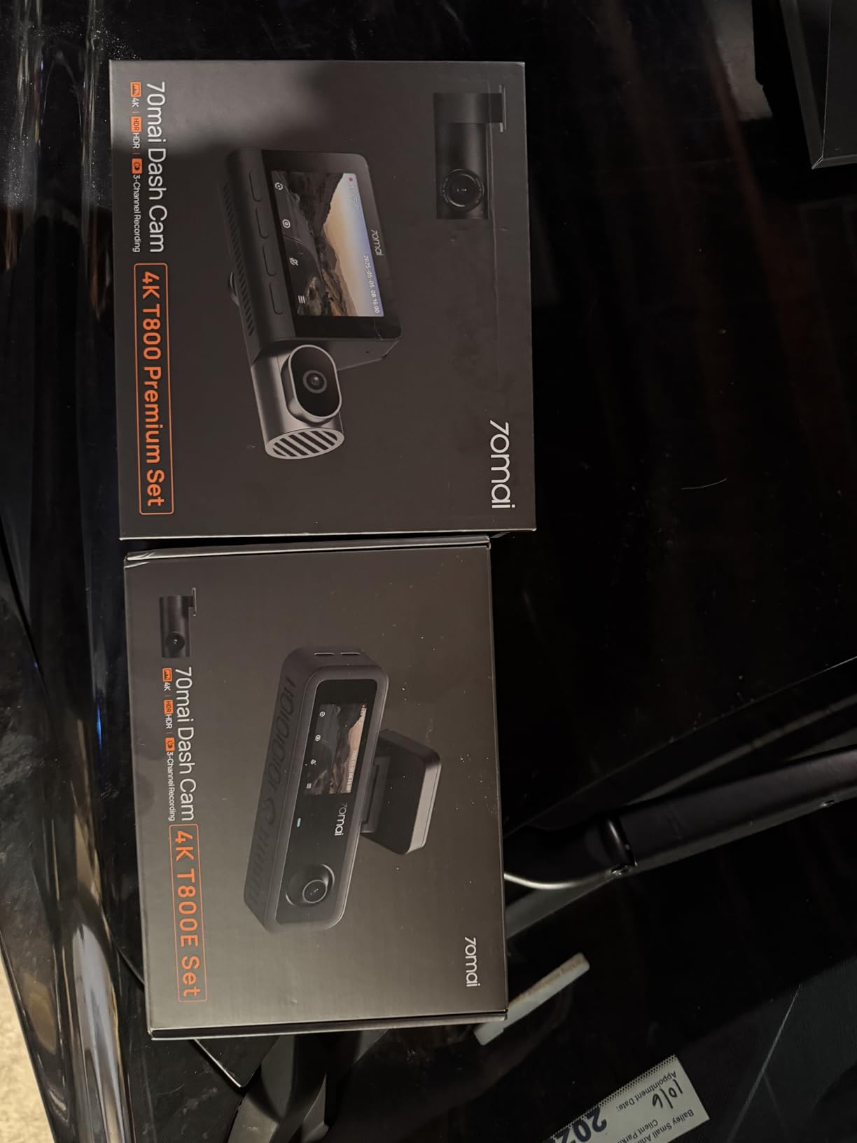70mai T800E 4K Dash Cam Front and Rear Inside, 3 Channel Car Dash Camera, GPS, Wi-Fi 6, Voice Control, Parking Monitor, Night Vision, Loop Recording, 64GB SD Card Included customer photo 1