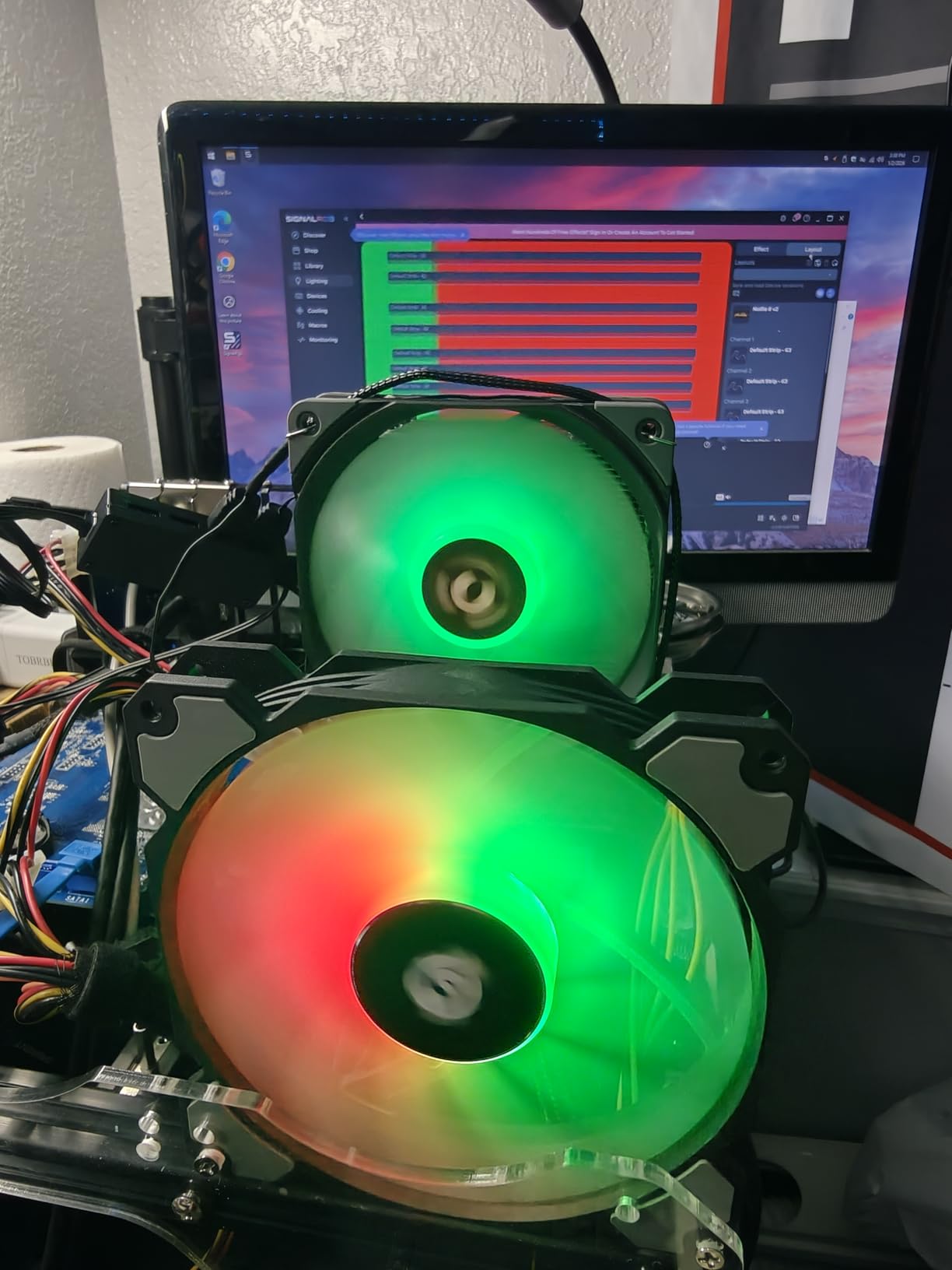 Nollie 8 ARGB Controller Fan Hub 5v 3Pin 8 Port ARGB Interface SATA Powered Support SignalRGB OpenRGB customer photo 2