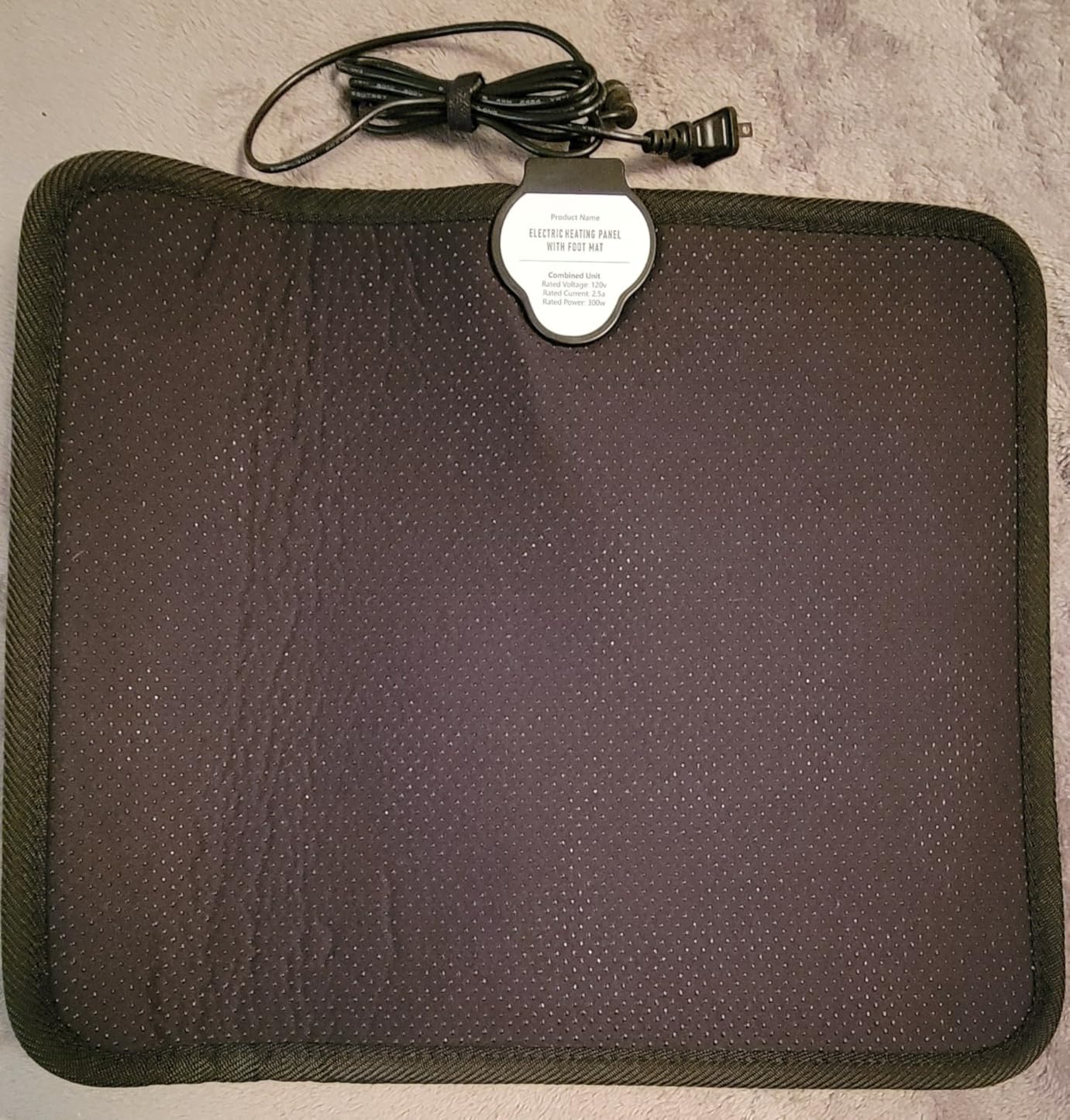 Under Desk Heater with Heated Floor Mat - Personal Portable Space Heaters Indoor - Foot Warmer with 12H Timer & 8 Heat Levels customer photo 2