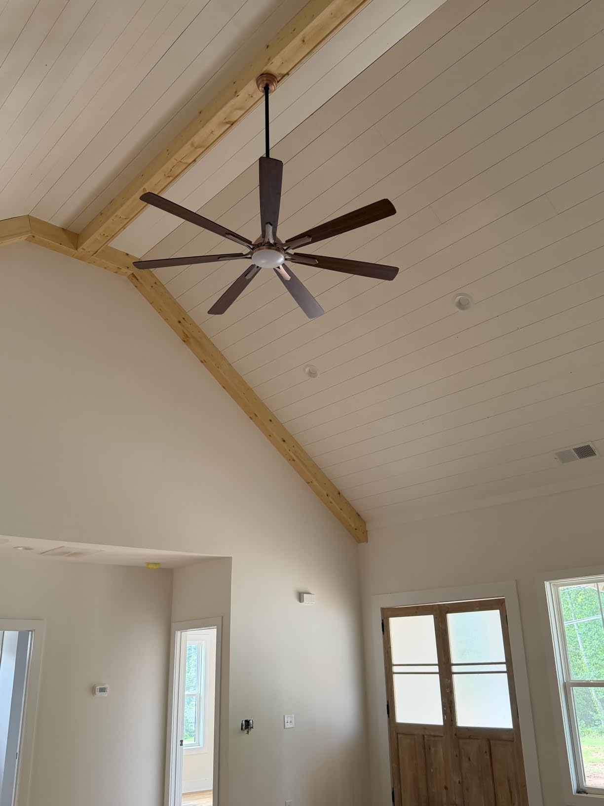 84 Inch Smart Ceiling Fan with Lights, Oil Rubbed Bronze Fan for Large Room | ETL-Listed with Quiet DC Motor, Alexa APP Control, Up To 10117 CFM High Airflow, Timer, Dual Finish 7 Blades For Outdoor Covered customer photo 1